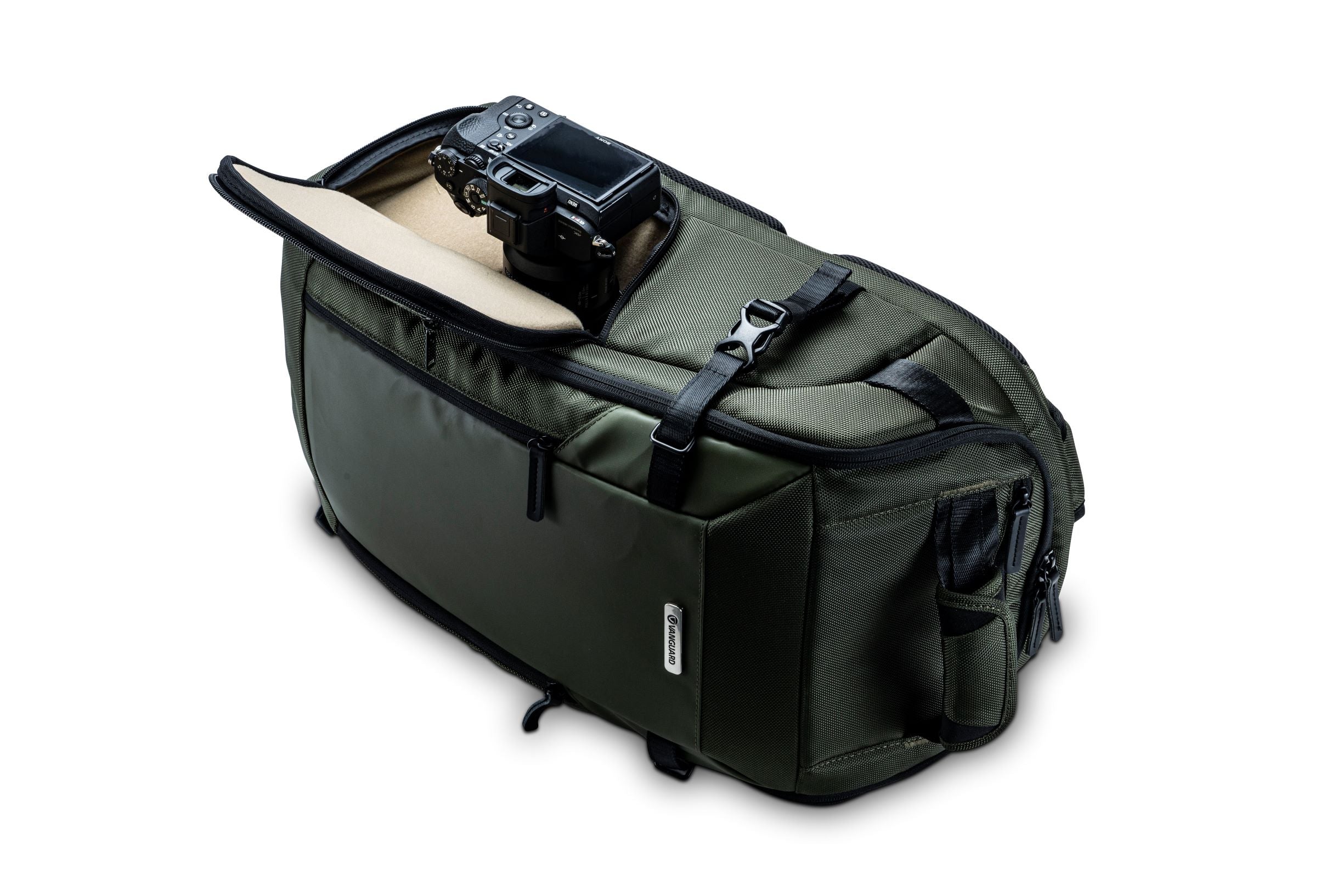 VEO SELECT 48BF Professional DSLR Camera Backpack for Photographers - Waterproof Green Photography Bag with Customizable Dividers | Perfect for Travel, Hiking & Outdoor Photography