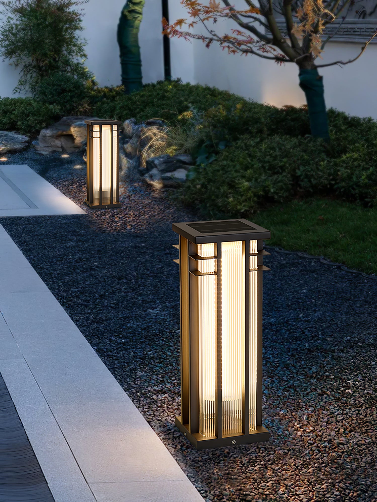 Double Axis Outdoor Post Lamp - Durable & Weatherproof LED Light for Patio, Garden, and Driveway Lighting | Perfect for Home Exterior & Landscape Illumination