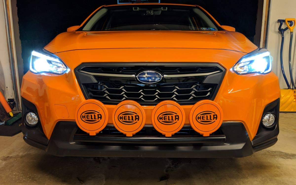 2019 Subaru Crosstrek Premium Rally Light Bar (Bull Bar/Nudge Bar) - 4 Light Mounting Tabs, Powder Coated (Fits Non-Hybrid Models) | Off-Road Protection & Style for Adventure Driving