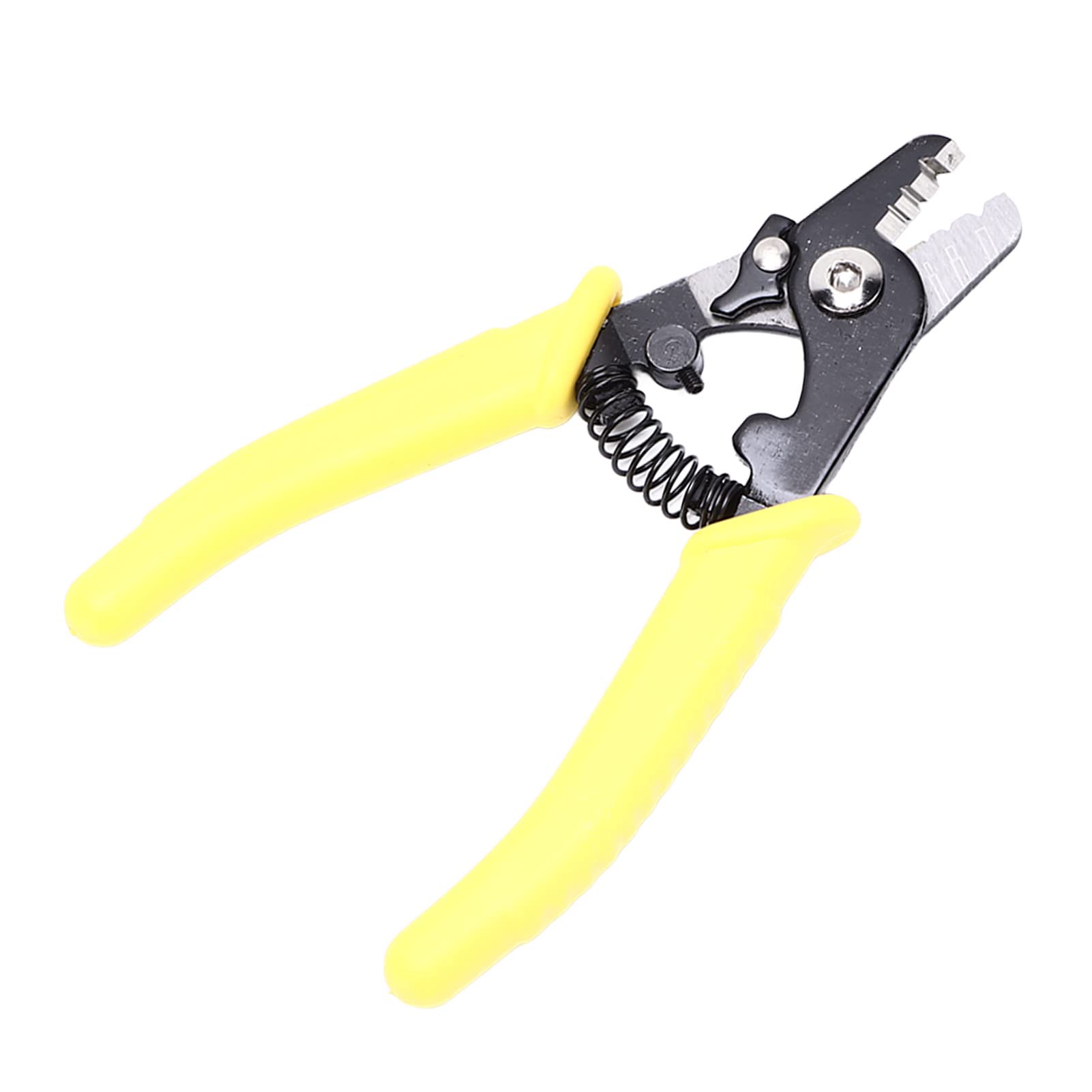 Professional Wire Stripper with Non-Slip Handle & 3-Hole Safety Lock - Heavy Duty Wire Crimper Tool for Electrical Work, DIY Projects, Home and Industrial Use - Perfect for Electricians, Engineers and Home Improvement