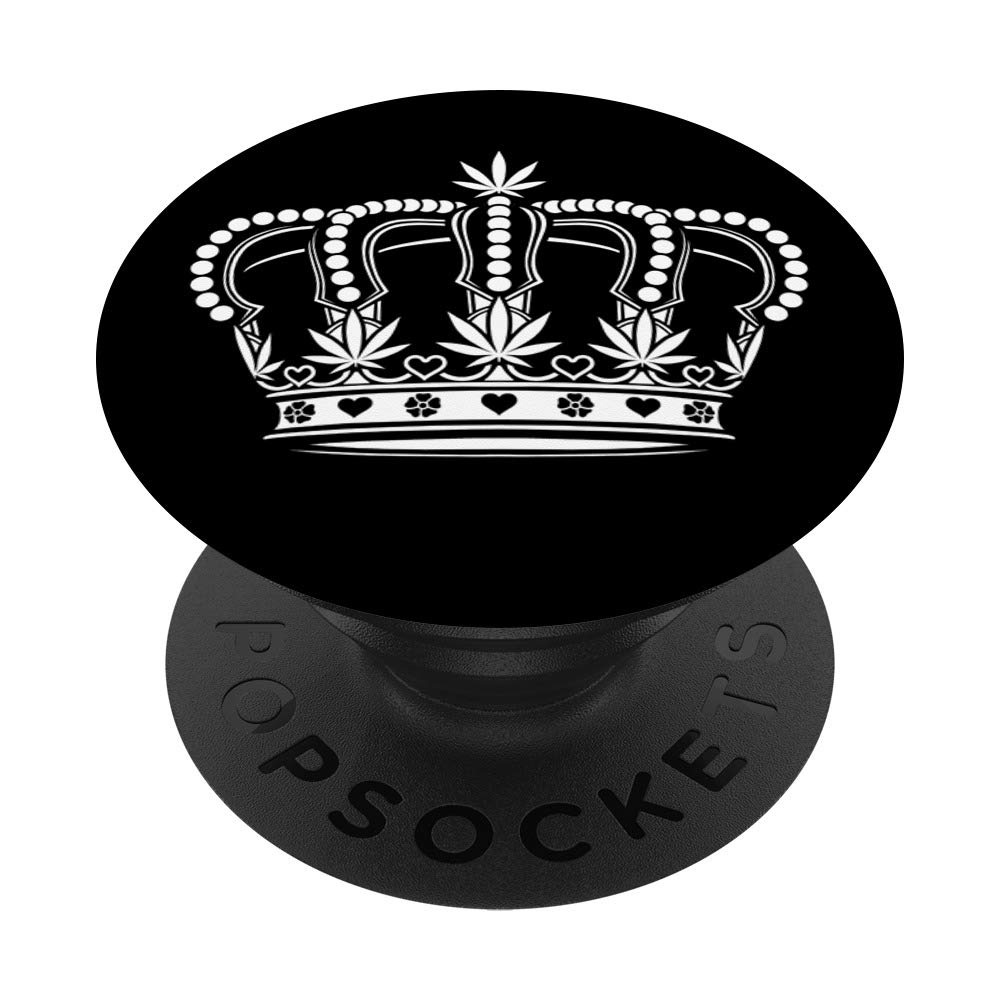 Queen Crown PopSockets PopGrip - Interchangeable Phone Grip & Stand for iPhone, Samsung, Tablets - Perfect for Selfies, Video Calls & Secure Holding