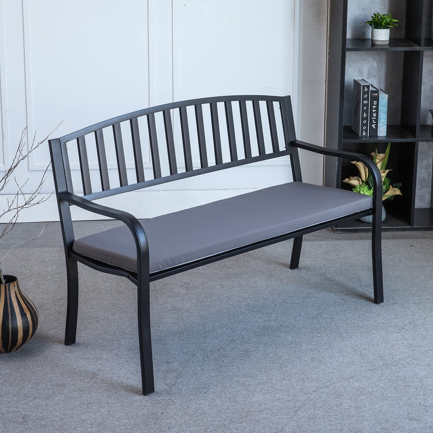 Waterproof Outdoor Bench Cushions for Patio Furniture - SAMTY Washable Porch Swing Cushion with Cover - Perfect for Garden, Love Seat, Sofa & Settee - Ideal for Backyard, Deck, Poolside & Outdoor Relaxation