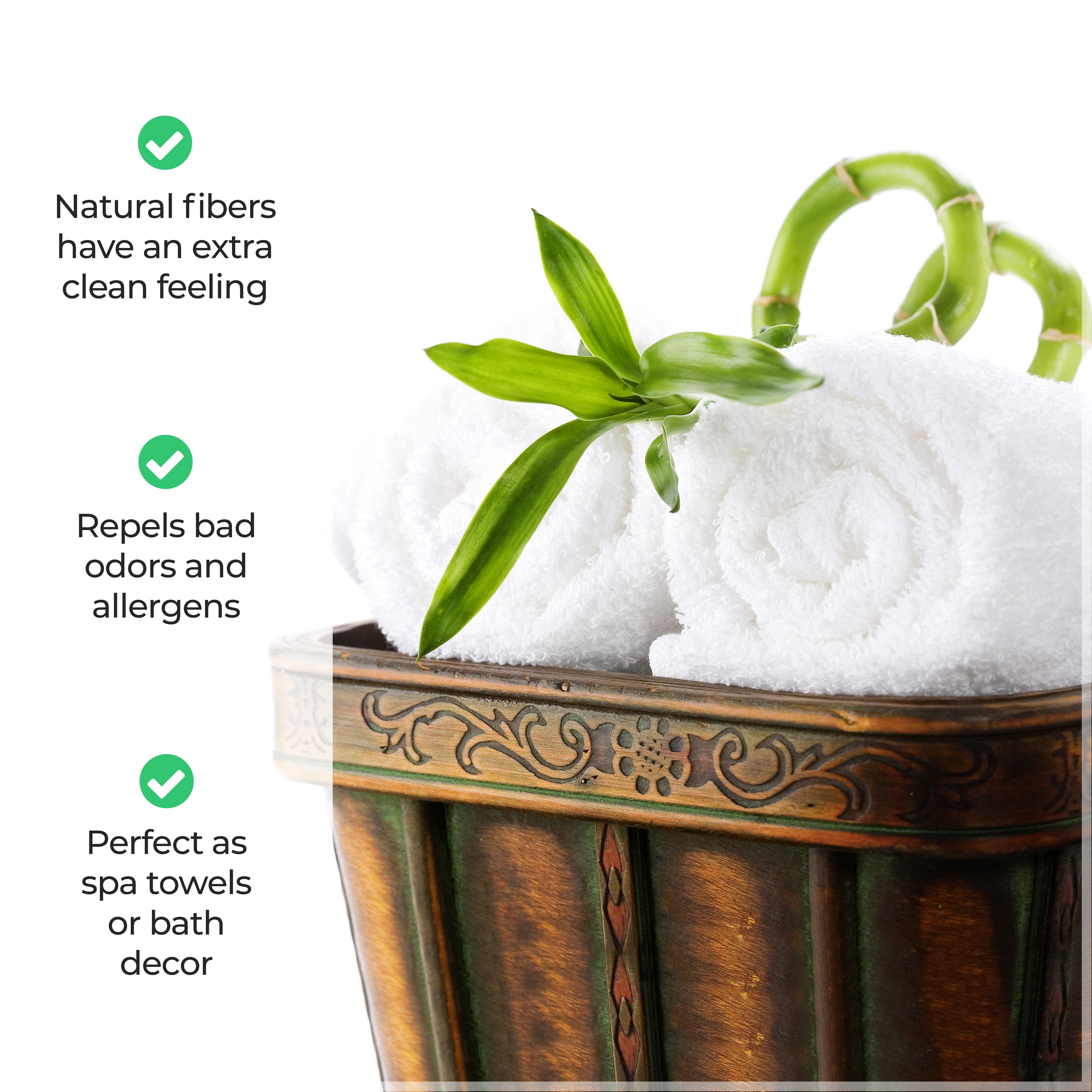 Eco-Friendly Bamboo Rayon Bath Towel Set of 2 - Ultra Soft & Absorbent Bath Sheets for Spa, Gym & Luxury Bathroom Experience