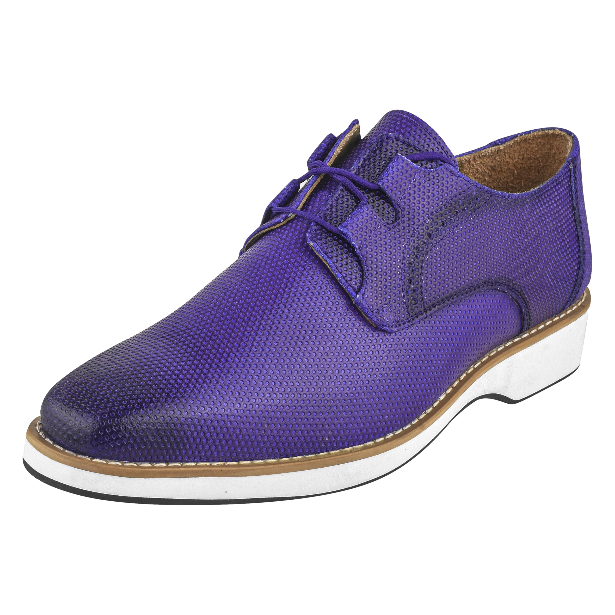 Premium Men's Genuine Leather Oxford Dress Shoes - Burnished Toe Lace-Up Formal Shoes for Business, Wedding & Office Wear - Comfortable & Stylish Men's Dress Footwear