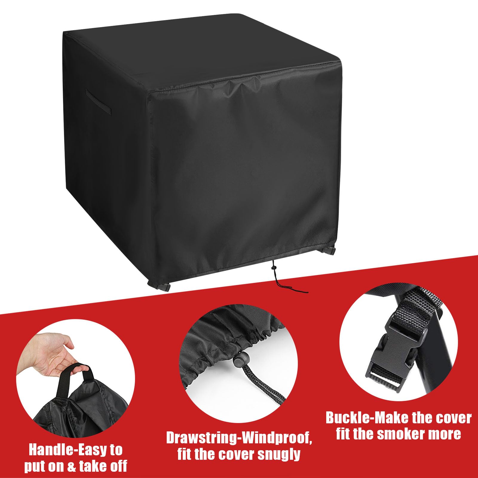 GasOne 200K BTU Propane Burner Cover - Waterproof Outdoor Single Burner Stove Cover (16x16x12 Inch) for Home Brewing, Turkey Frying & Camping Cooking - Perfect for Backyard BBQs, Tailgating & Outdoor Adventures
