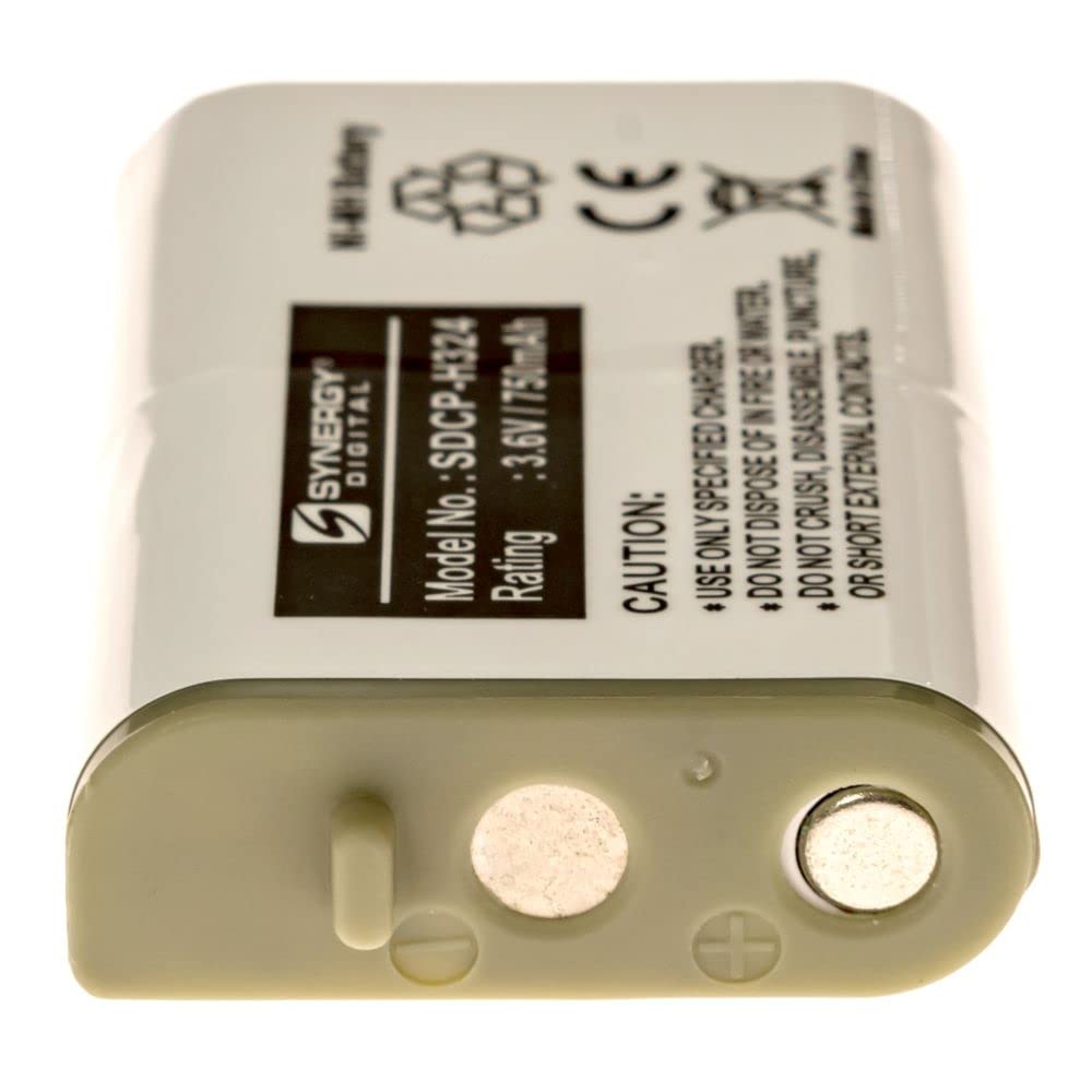 Synergy Digital Rechargeable Ni-MH 3.6V 750mAh Cordless Phone Batteries - 3 Pack | Compatible with Panasonic HHR-P103 & Similar Models | Perfect for Home/Office Cordless Phones, Answering Machines & Wireless Devices