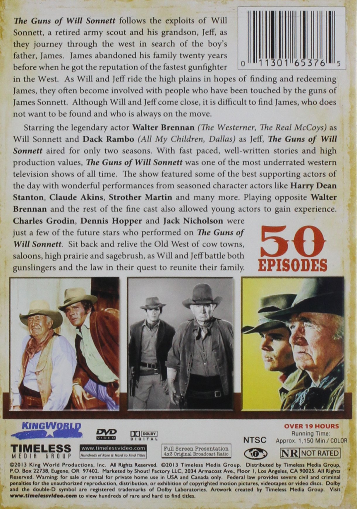 The Guns of Will Sonnett: Complete TV Series DVD Box Set | Classic Western Show | Perfect for Western Fans & Collectors | Great for Movie Nights & Gifts