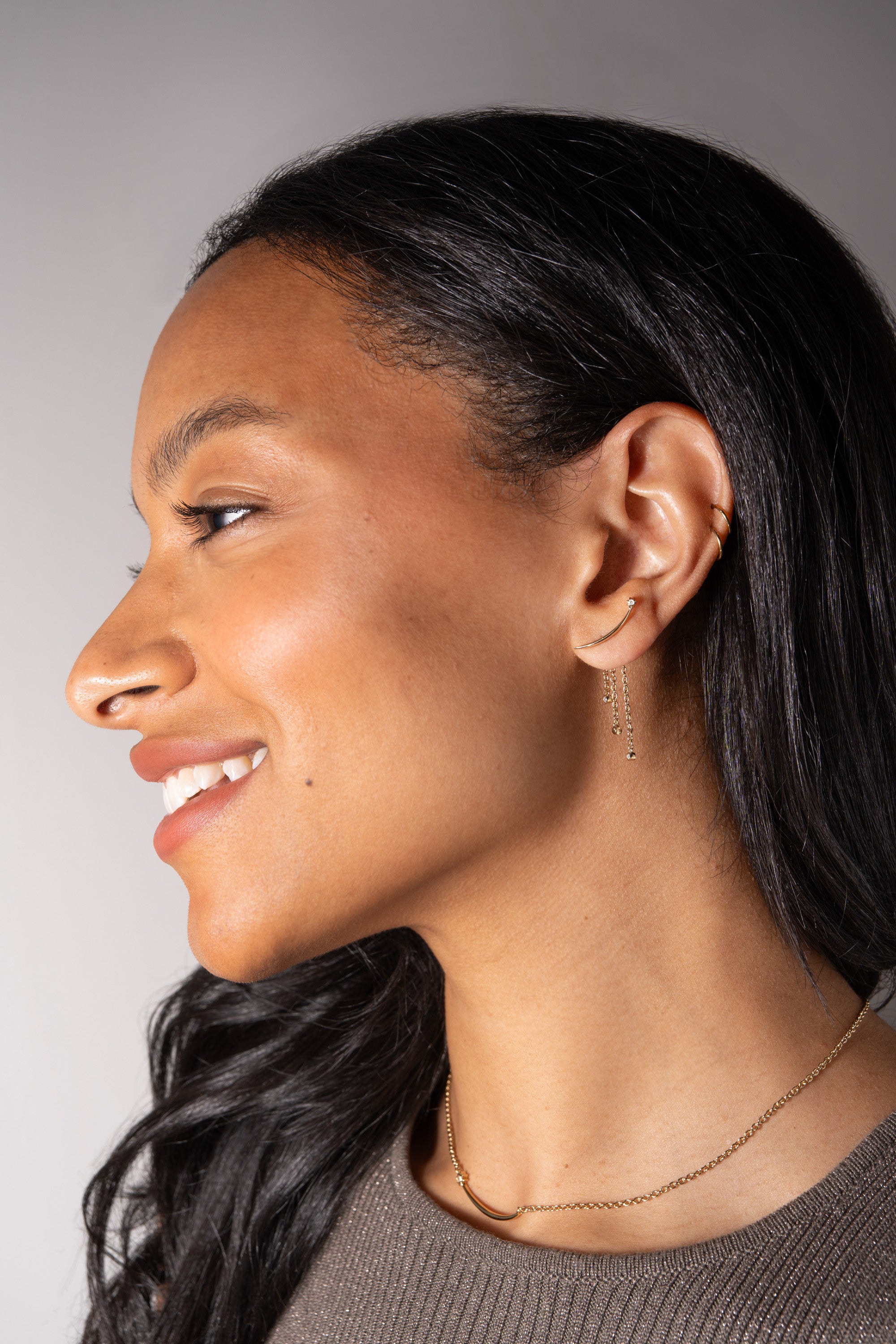 Celestial Shooting Star Ear Jacket Earrings - Dainty Gold Plated Stud Earrings for Women - Perfect for Everyday Wear, Date Night & Special Occasions