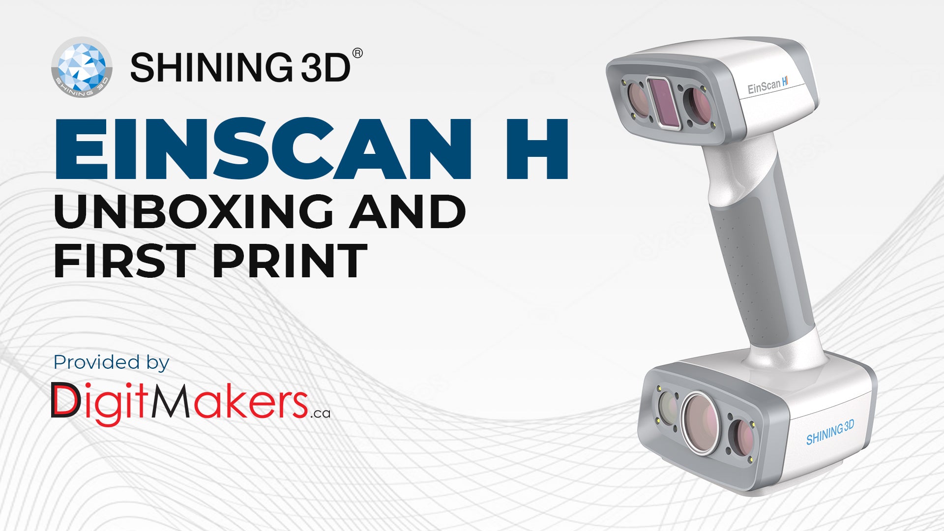 EinScan H Professional 3D Scanner for 3D Printing, CAD Modeling & Reverse Engineering - High Precision Portable Handheld 3D Scanner for Industrial Design, Engineering, Education & DIY Projects