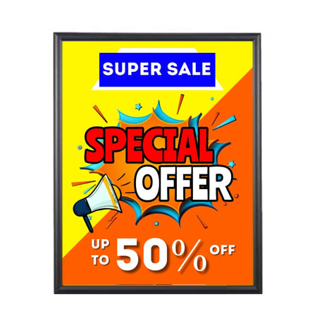 10x20 Poster Frame - SwingFrame Wide Face Display for Art, Photos & Posters - Perfect for Home Decor, Offices & Gallery Exhibitions