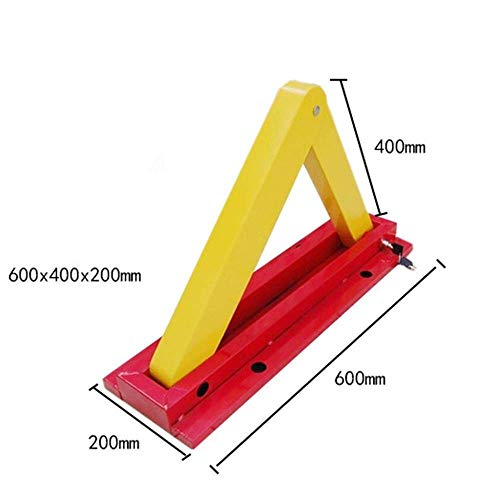 Anti-Theft Parking Locks & Bollards - Heavy Duty Triangle Parking Barriers for Cars, Trucks & Transport Facilities | Secure Parking Spaces, Prevent Vehicle Theft | Ideal for Driveways, Garages & Commercial Lots