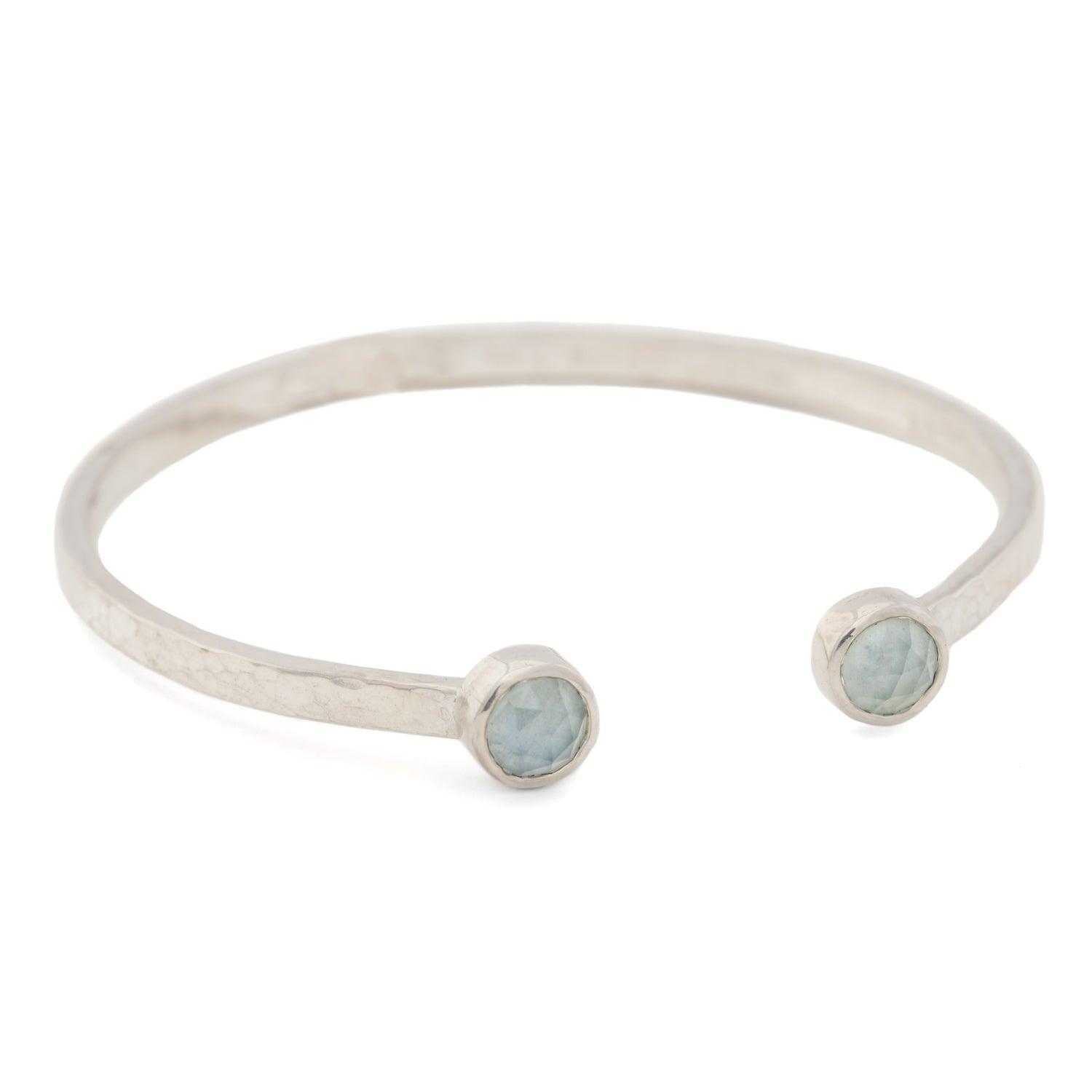 Hathor Silver Bangle Bracelet for Women - Elegant Adjustable Sterling Silver Jewelry Gift for Birthday, Anniversary & Special Occasions