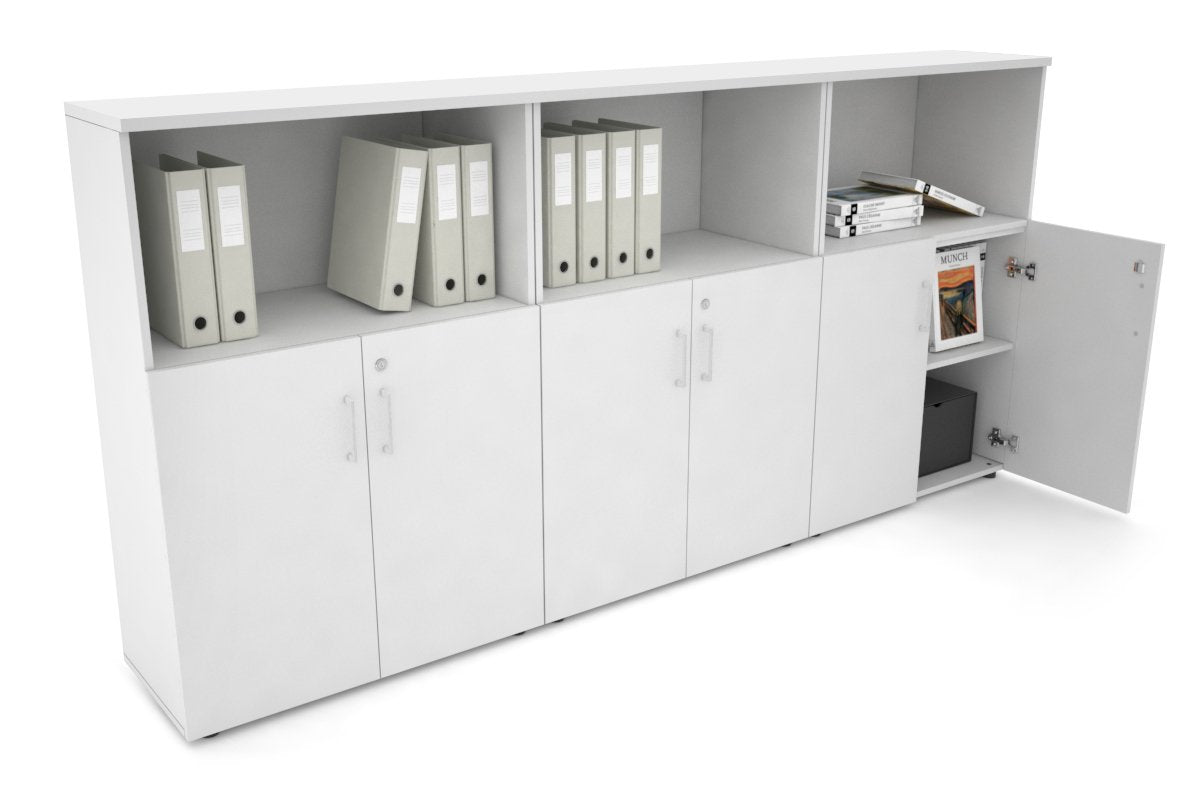 Medium Uniform Storage Cabinet with Small Doors [2400W x 1170H x 350D] - Perfect for Office, School, or Home Organization