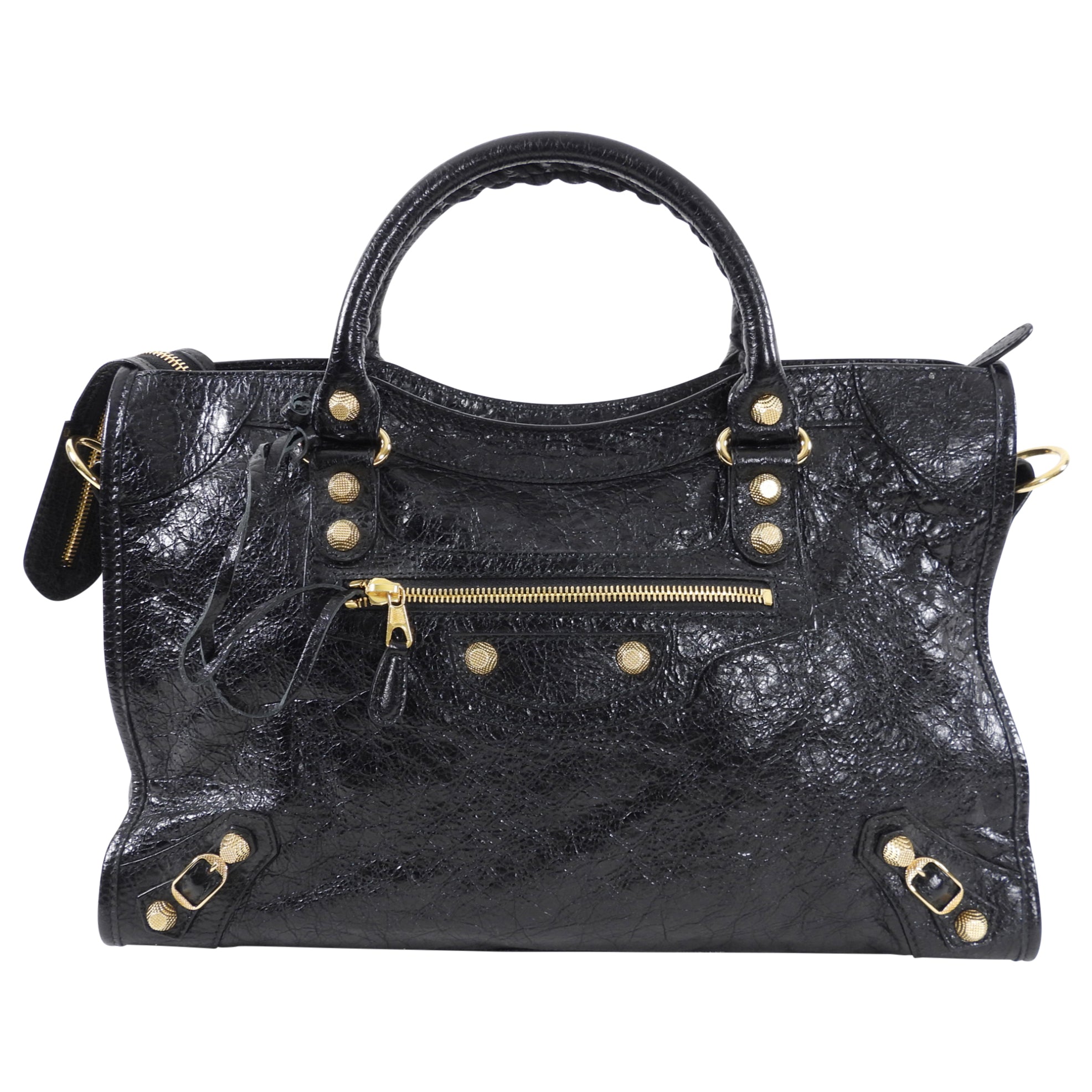 Balenciaga Black Giant 12 Gold Hardware Classic City Bag - Luxury Handbag for Women, Perfect for Work, Travel & Evening Events