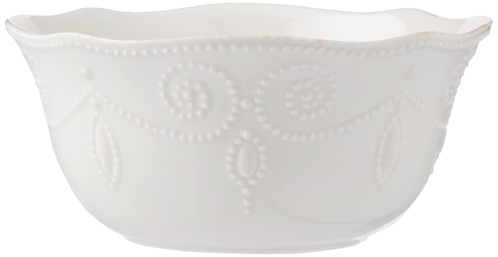 Lenox French Perle 12-Piece Dinnerware Set - Elegant White Porcelain Tableware with Accent Plates for Formal Dining, Wedding Registry & Holiday Entertaining