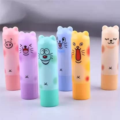 6 Pack Cartoon Lip Balm Set - Waterproof, Long Lasting Moisturizing Lip Care (30g) - Perfect for School, Travel, and Daily Hydration