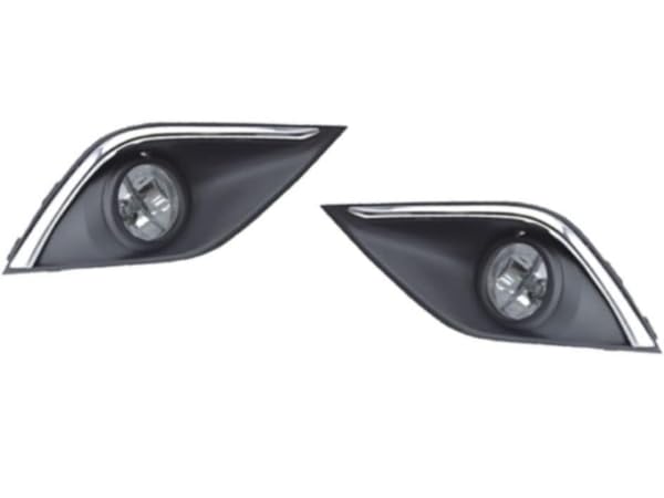 2017-2019 Mitsubishi Outlander LED Fog Light Assembly Kit - Complete Left & Right Replacement Set with Bulbs | Perfect for Night Driving & Off-Road Adventures