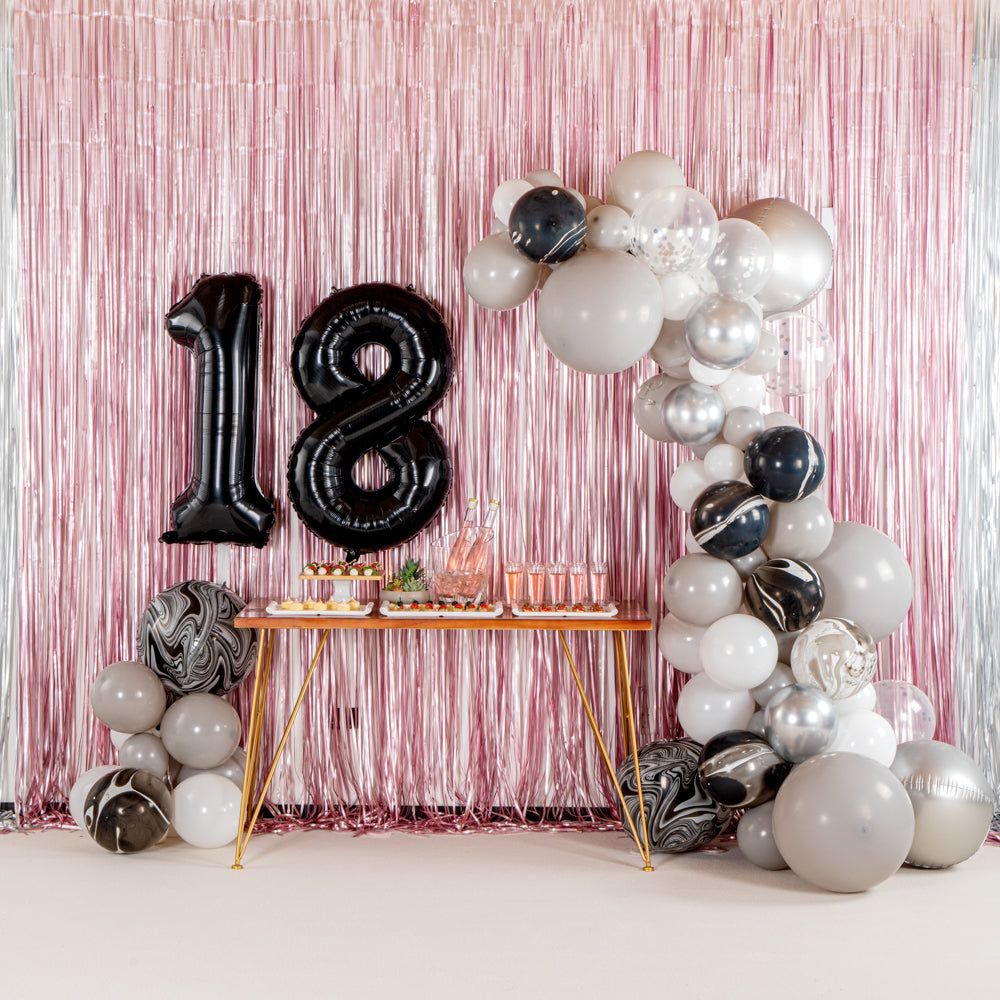 Balloonify Gray and Metallic Silver Balloon Arch Garland Kit - 104 Pieces for Party Decorations | Perfect for Birthday, Wedding & Baby Shower Decor