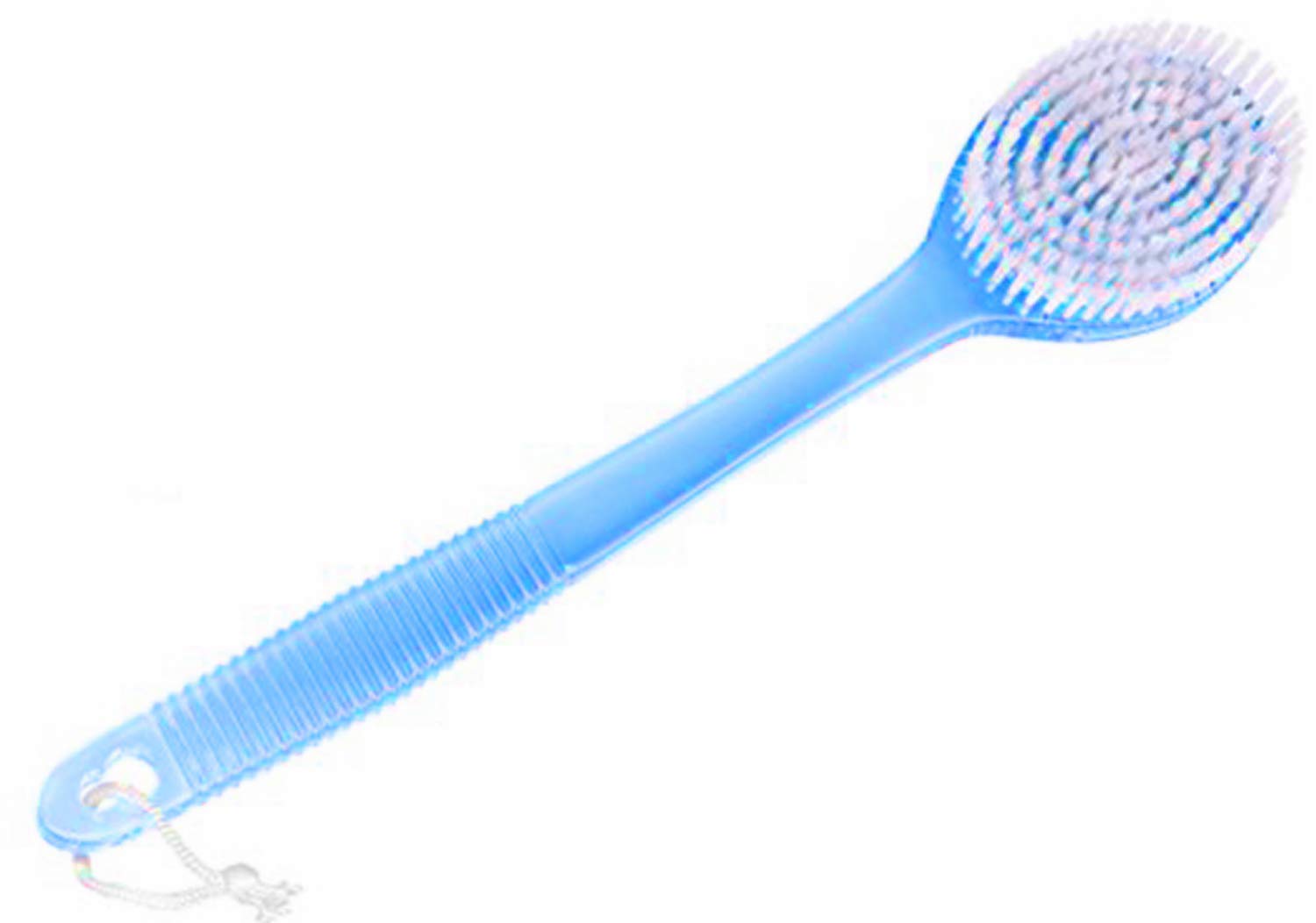APOEM Long Handle Bath Brush with Soft Bristles - Exfoliating Back Scrubber for Men & Women - Shower & Bath Accessories - Blue (1 Pack) - Ideal for Hard-to-Reach Areas & Sensitive Skin