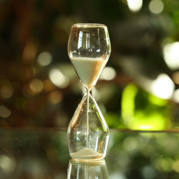 5 Minute Yellow Freestanding Hourglass Timer - Sand Clock for Kitchen, Classroom, and Office - Perfect for Cooking, Games, and Productivity