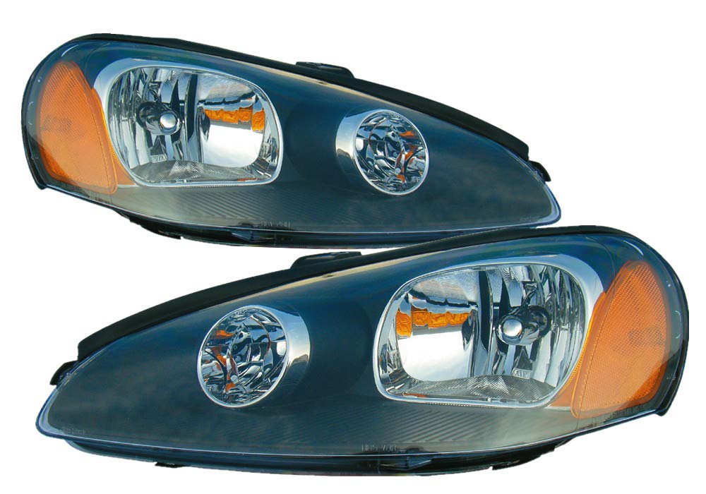 2003-2005 Dodge Stratus Coupe Halogen Headlight Assembly Set - Driver & Passenger Side Replacement Lamps for Improved Night Visibility | Perfect for Road Trips & Daily Commuting