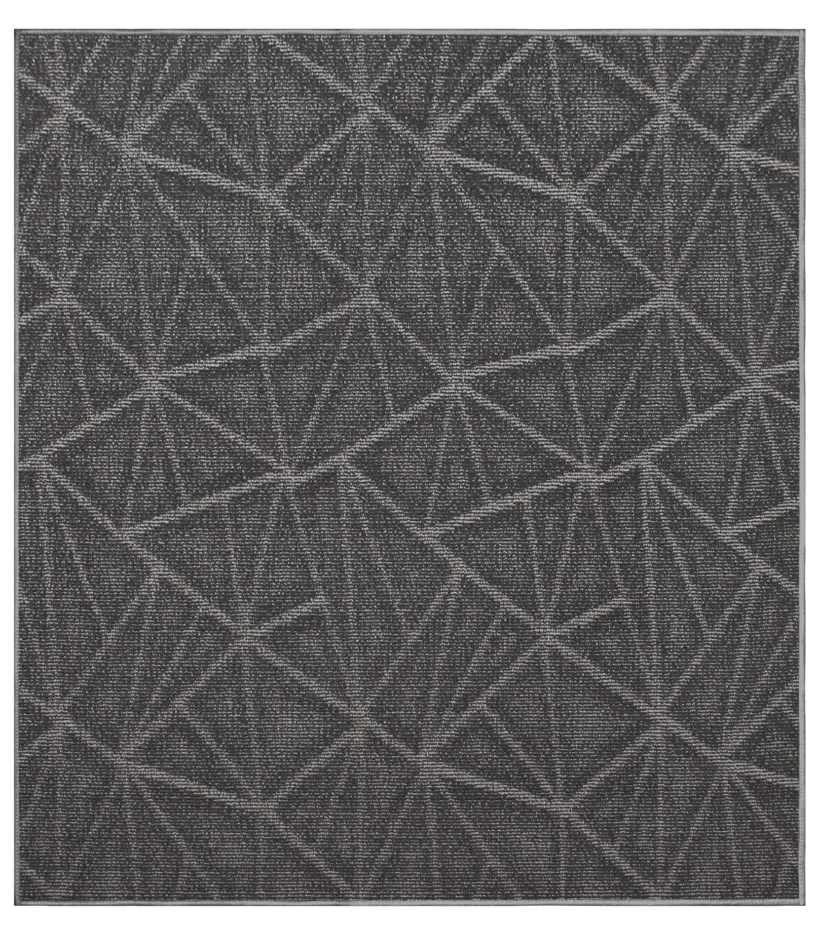 Custom Size Gray 8' x 8' Indoor Outdoor Area Rugs - Soft Ambient Carpet for Living Room, Patio & Bedroom Decor