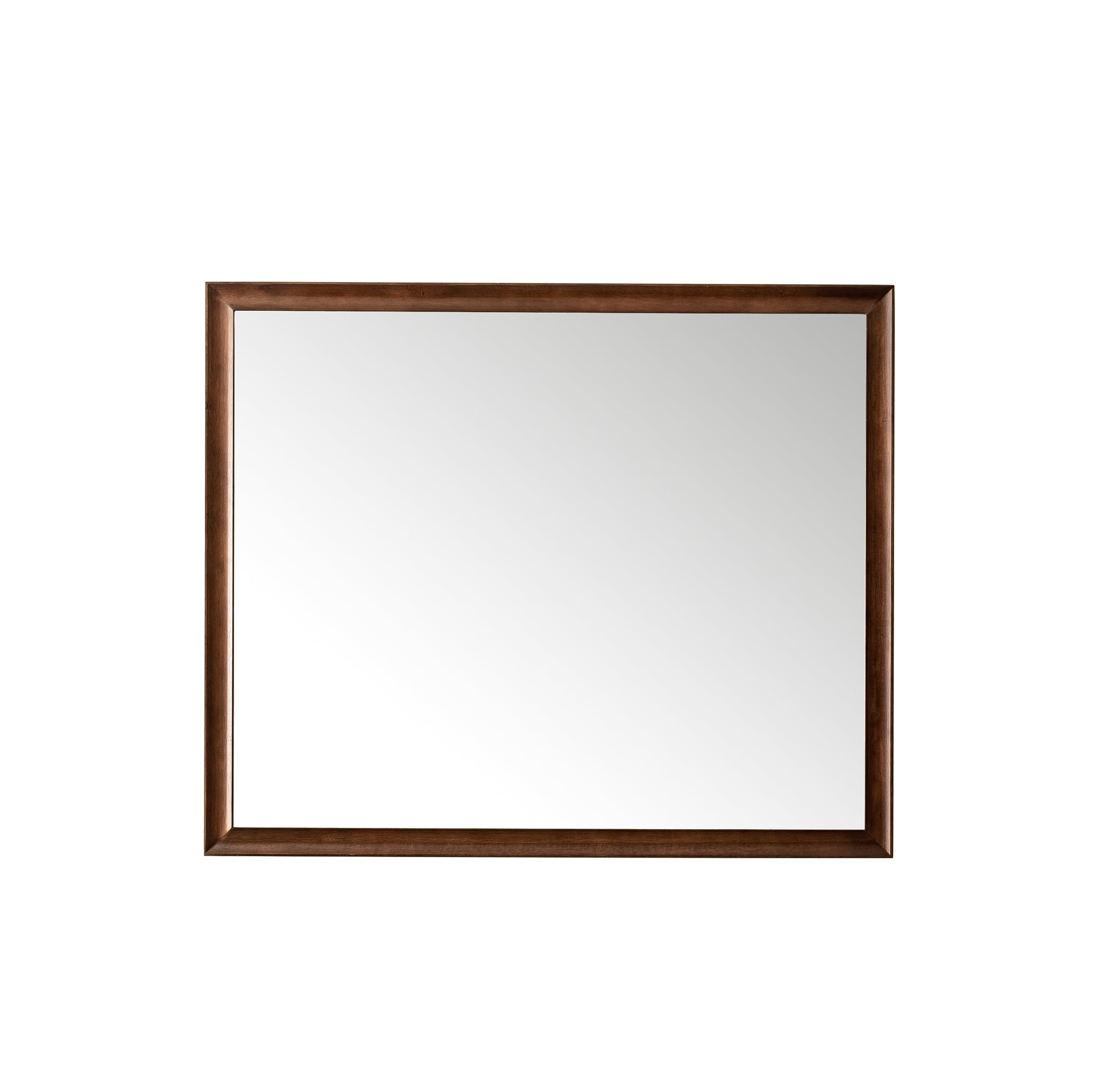 Glenbrooke 48-Inch Mid Century Modern Walnut Wall Mirror - Perfect for Living Room, Bedroom & Entryway Decor