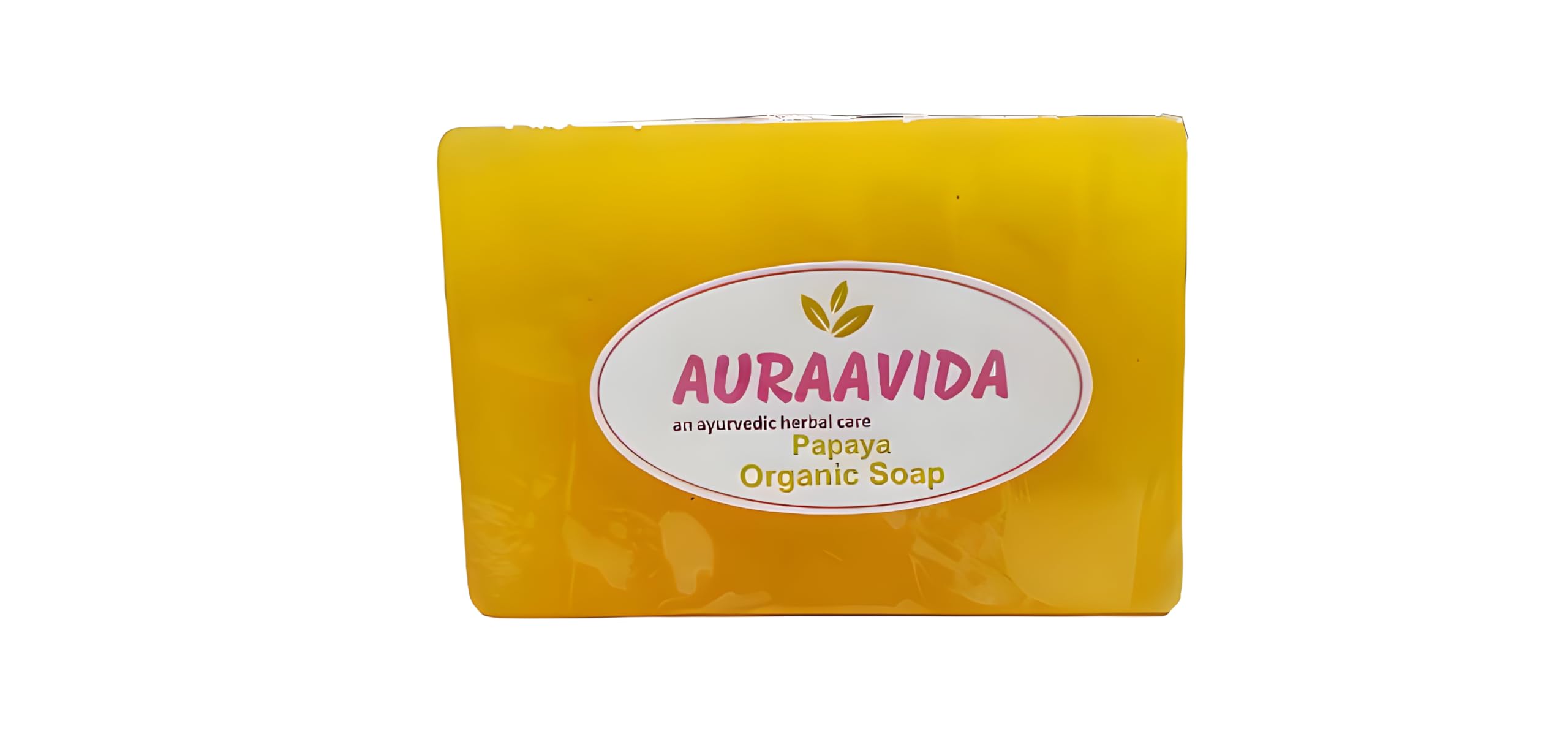 Auraavida Herbal Papaya Anti-Pigmentation Soap Bar - Brightens Skin & Reduces Dark Spots - Perfect for Acne-Prone & Uneven Skin Tone