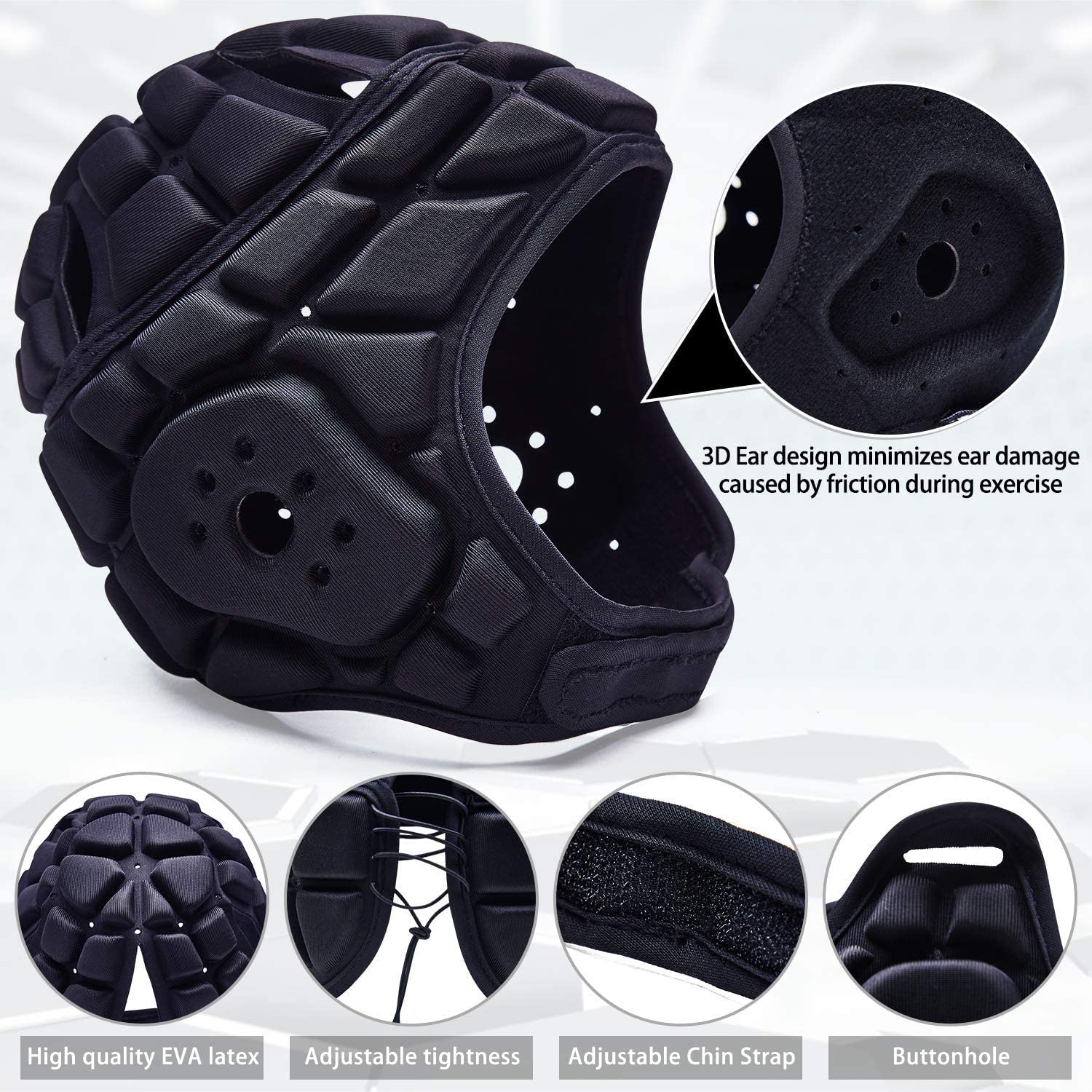 COOLOMG Football Helmet - Soft Padded Headgear for 7v7 Games | Lightweight Shell Protection for Youth & Adult Players | Perfect for Training, Flag Football and Touch Football Practice