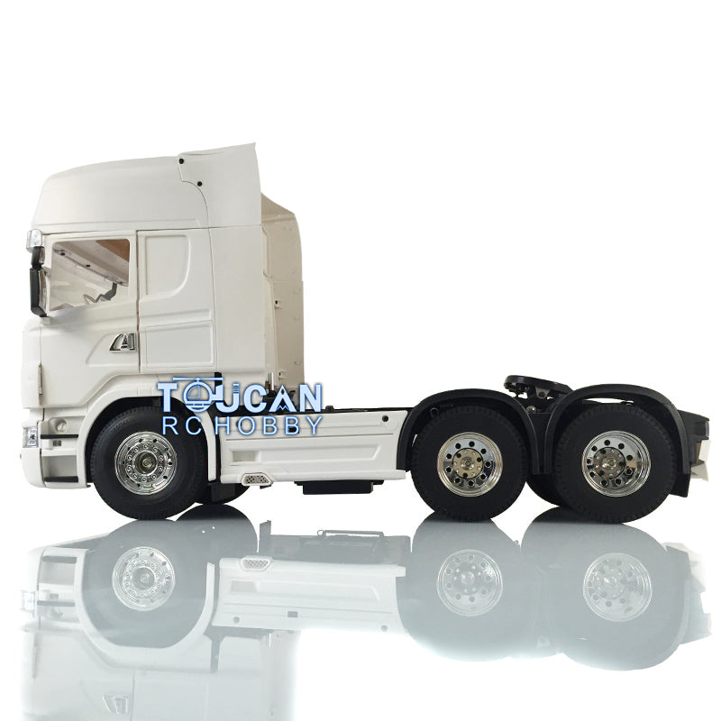 1/14 Scale Toucan Hobby Unpainted RC Tractor Truck R730 Kit - 6x4 3 Axles, DIY Model Cabin with Brushed Motor - Perfect for RC Enthusiasts & Hobbyists (Great for Off-Road Simulation & Collection Display)