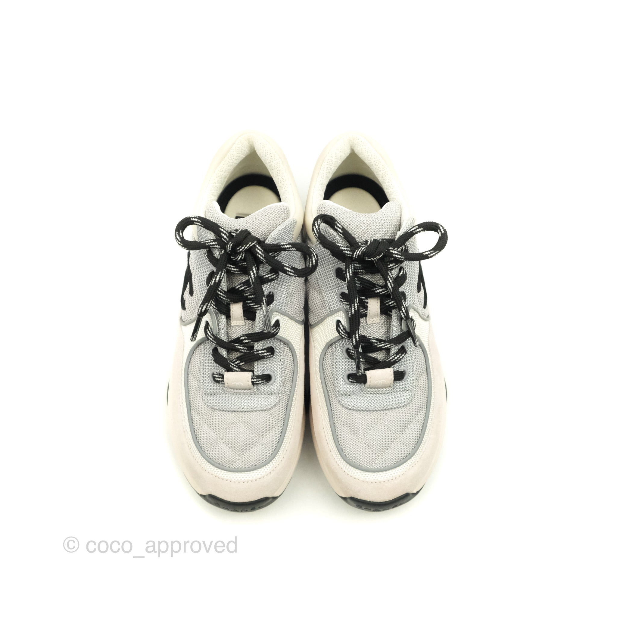 Chanel CC Fabric Trainers Women's Size 37 - Luxury Fashion Sneakers for Casual Wear & Street Style Outfits