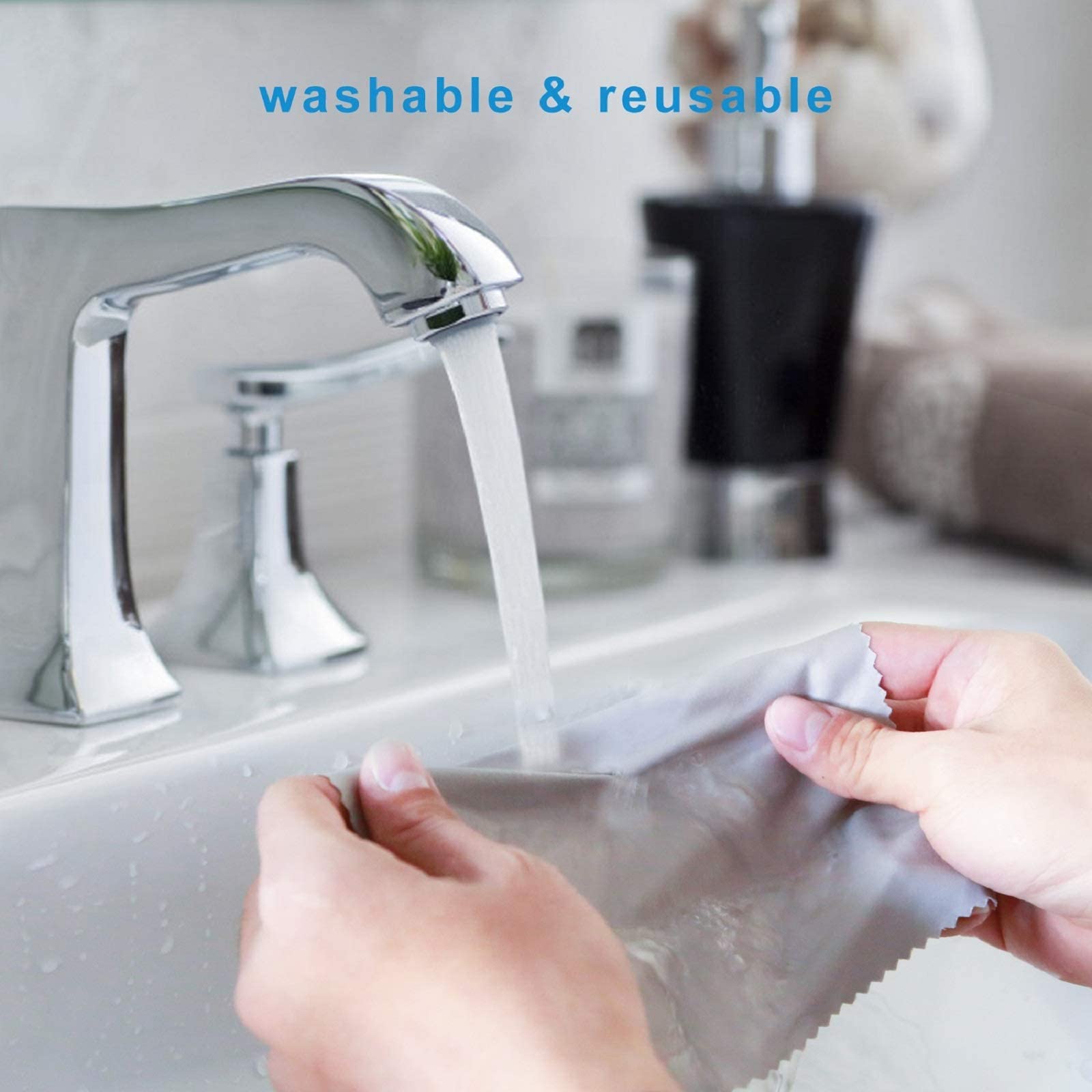 Microfiber Cleaning Cloths - Lint-Free for Glasses, Screens & Cameras | Home & Office Use