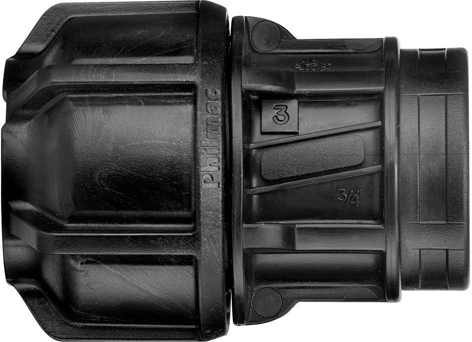 Philmac Compression Female Adapter IPS OD PE FNPT - High-Quality Plumbing Fitting for Water & Gas Lines - Perfect for Irrigation, Residential & Commercial Plumbing Systems