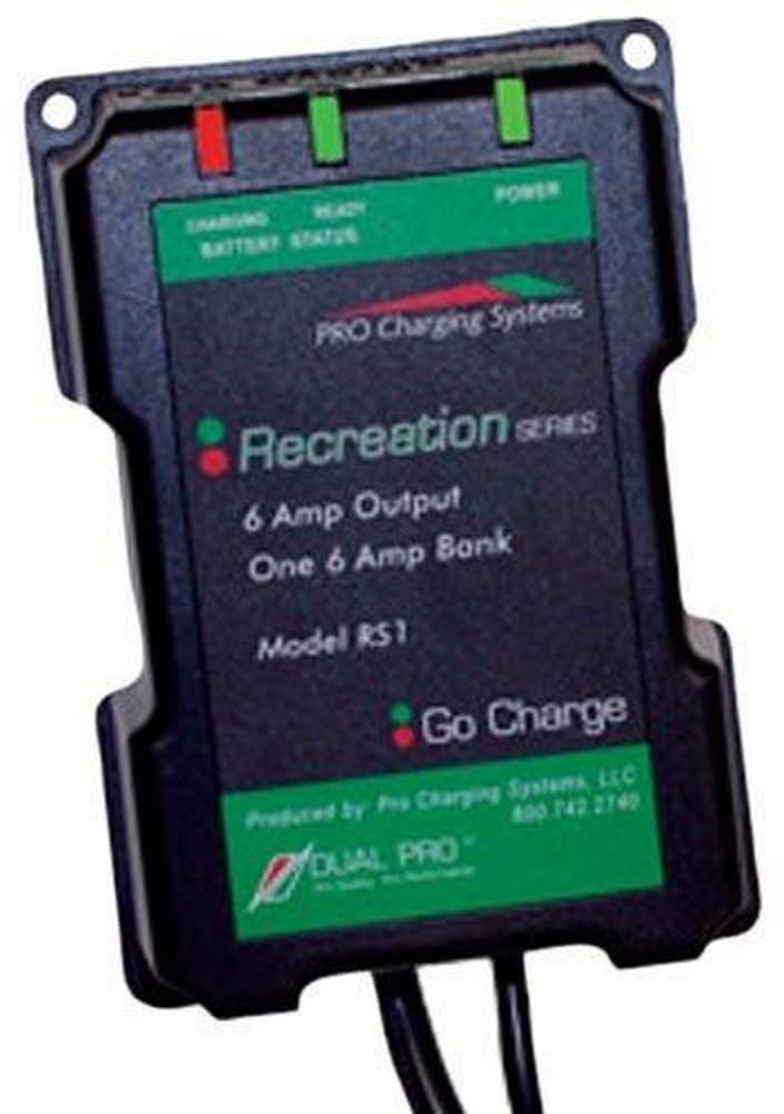 Dual Pro RS1 12V Recreational Series Battery Charger - Fast & Efficient Charging for Boats, RVs, ATVs, and Marine Vehicles - Perfect for Outdoor Adventures & Off-Grid Power Needs