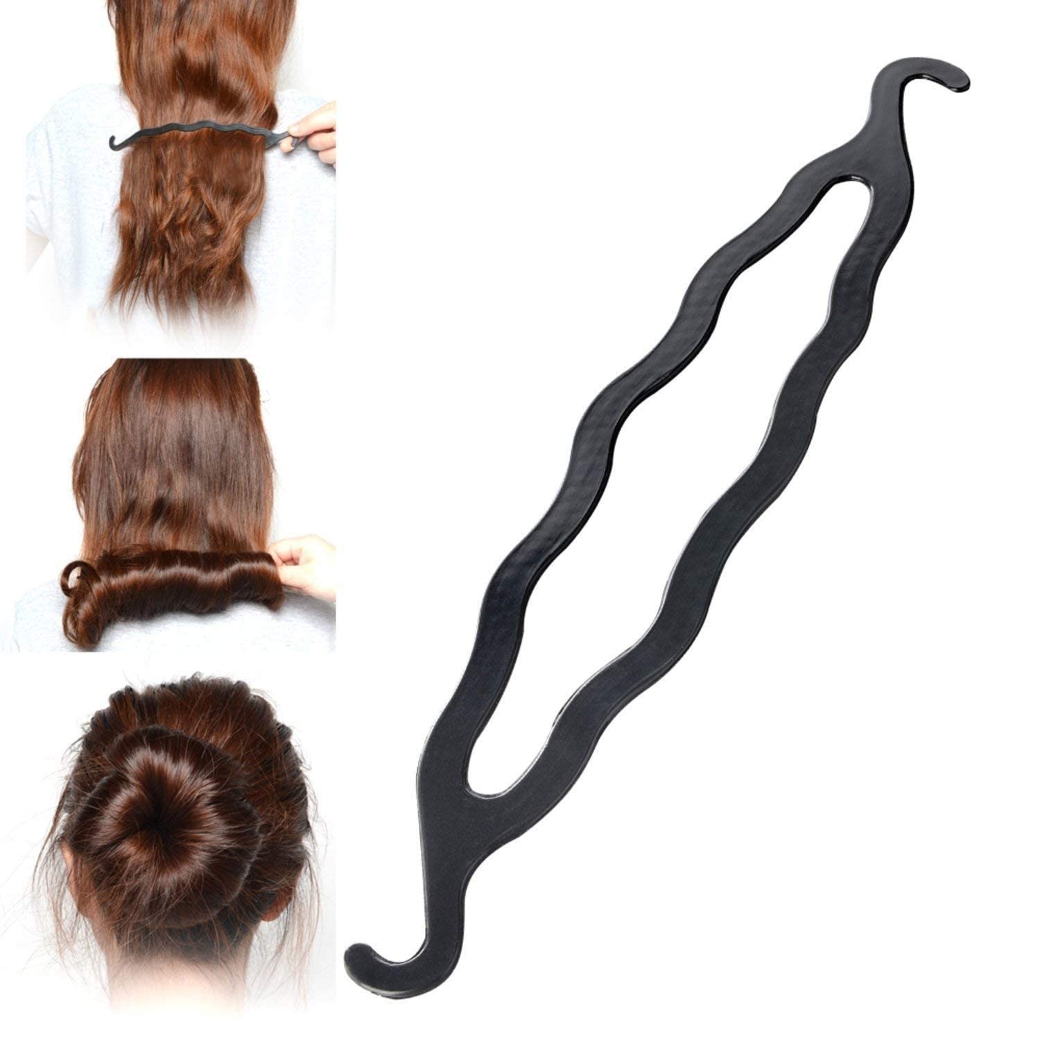 ASG 3-Pack Hair Twist Bun Maker Set with French Twist Donut - Hair Accessories for Women & Girls - Perfect for Updos, Ponytails & Formal Occasions