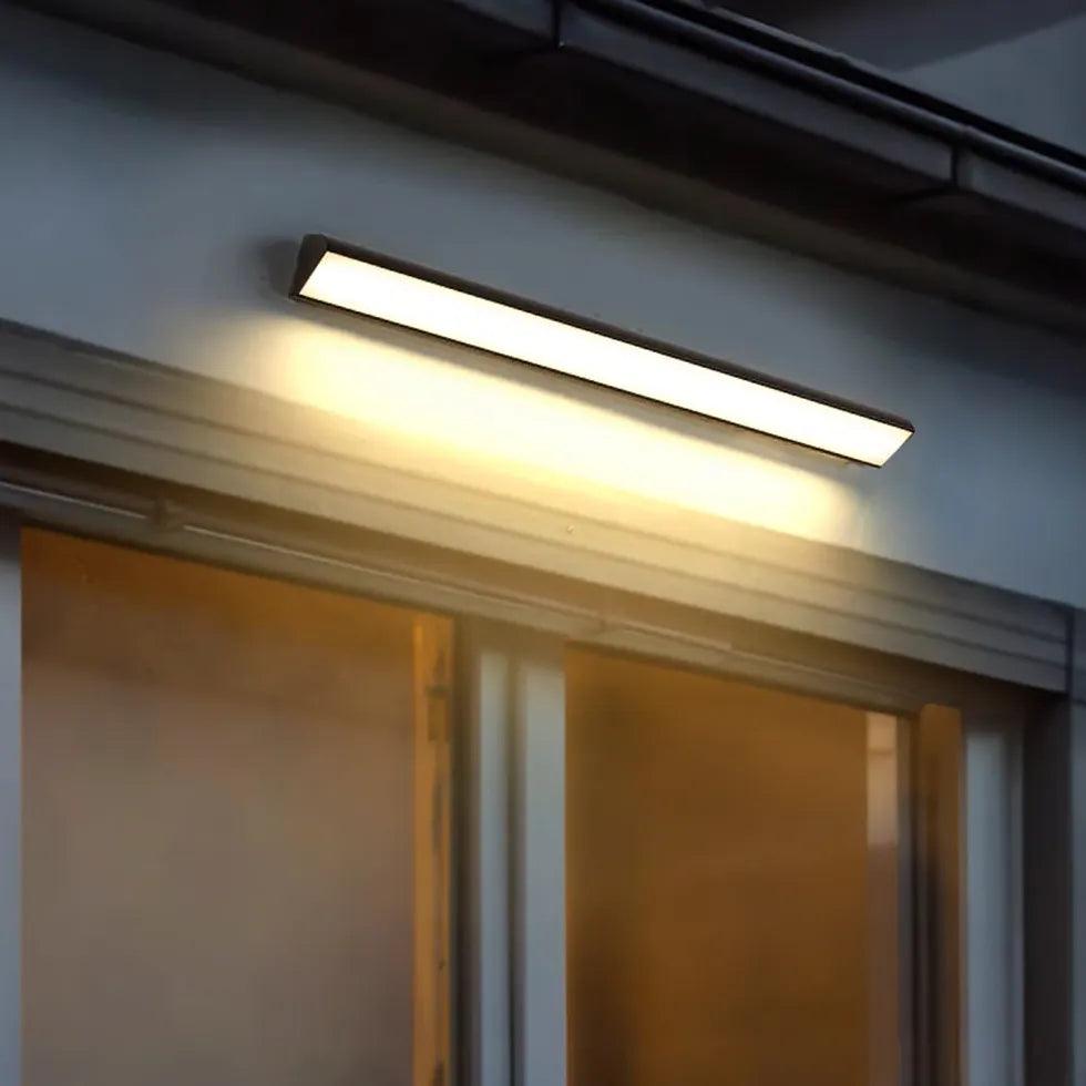 Waterproof LED Outdoor Black Wall Lights - Durable Weatherproof Exterior Lighting for Patio, Garden, and Porch