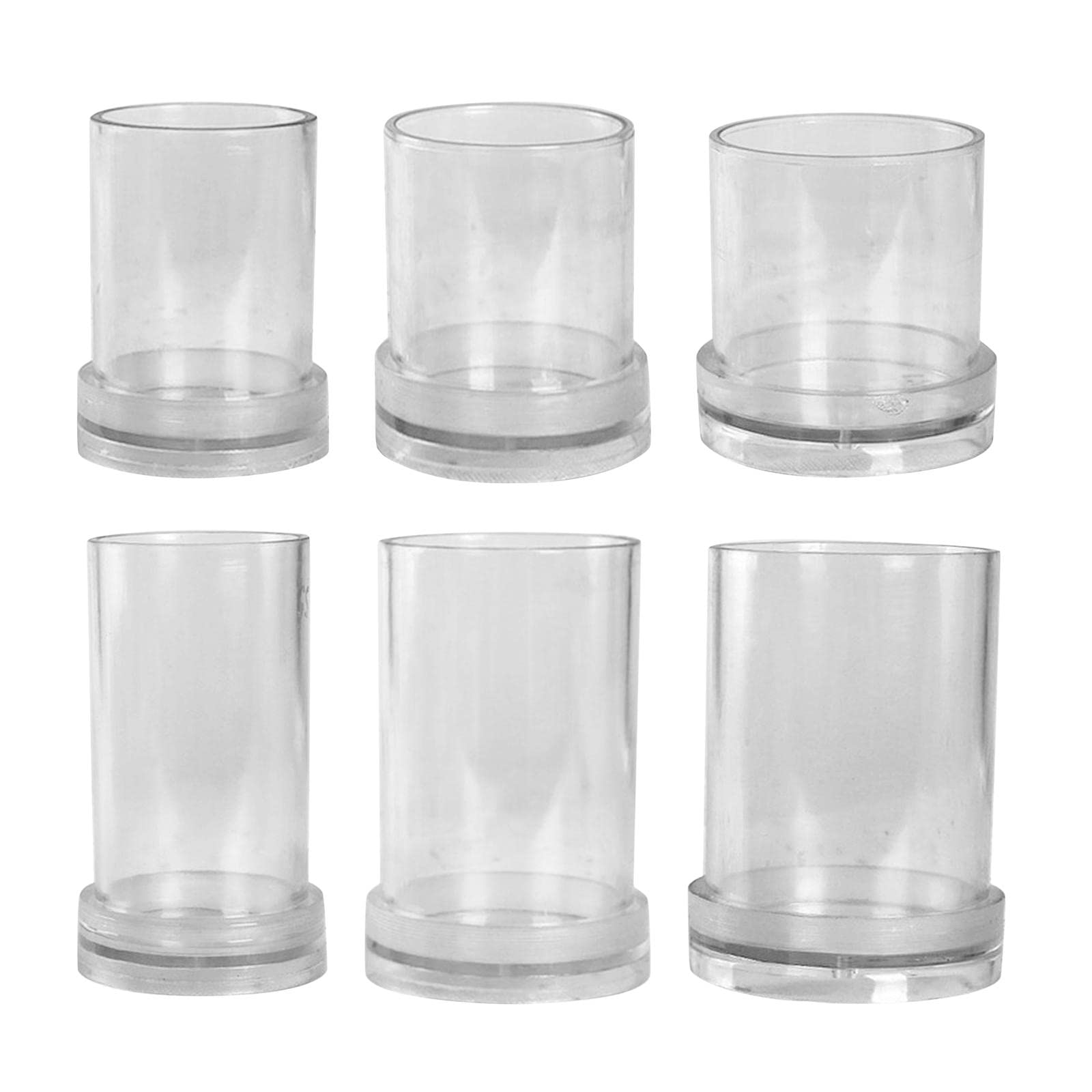 CALANDIS 5x7.5cm Plastic Candle Molds for DIY Candle Making & Soap Crafting - Perfect for Home Decor, Wedding Favors, and Holiday Gifts