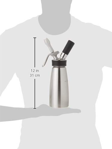 iSi Cream Profi Whip Professional Cream Whipper - Premium Stainless Steel Whipped Cream Dispenser for Home & Commercial Use - Perfect for Desserts, Coffee Toppings & Cocktail Garnishes