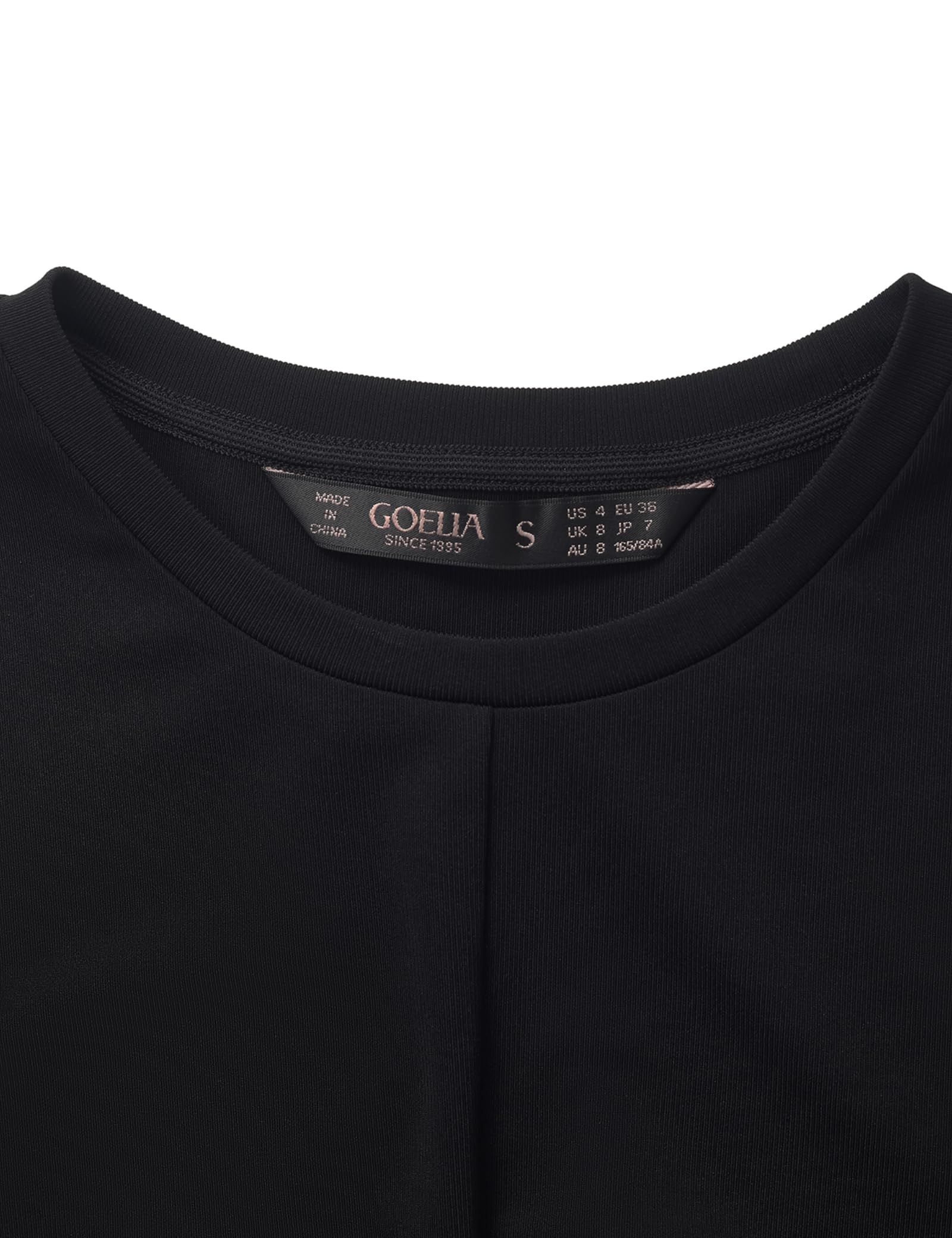GOELIA Women's Summer 2-Piece Outfit - Acetate Short Sleeve Black T-Shirt & Wide Leg Lounge Pants Set | Casual Knit Tops & Comfortable Pajama Pants for Home, Vacation & Relaxation