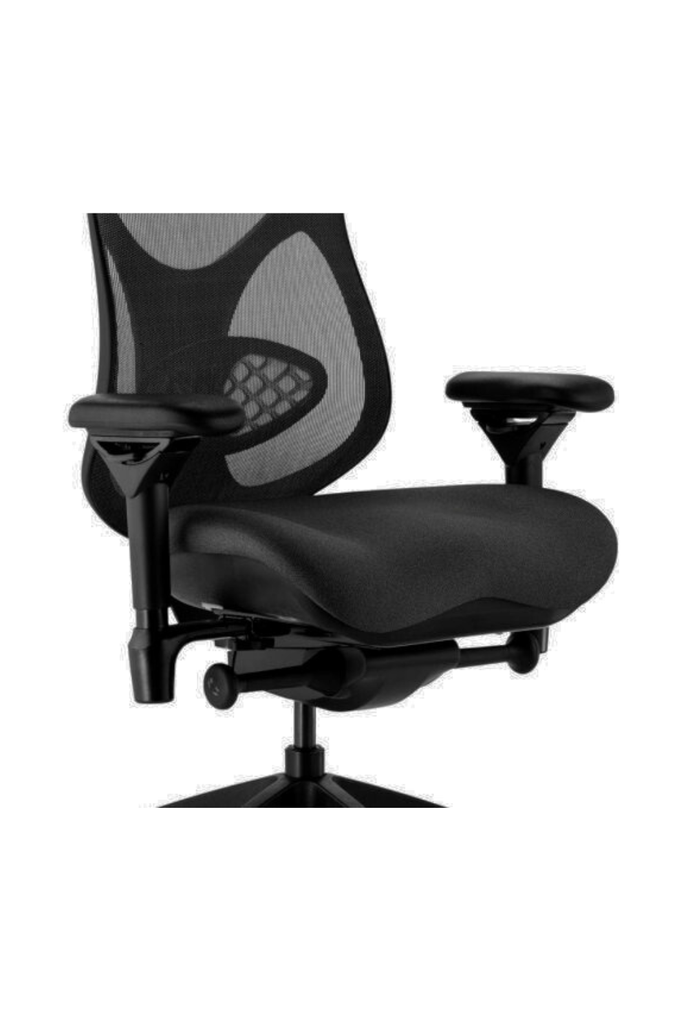 AIRCELLI 2700 Series Black Mid Back Mesh Office Chair - Ergonomic Executive Desk Chair with Lumbar Support for Big and Tall Users - Perfect for Home Office, Gaming, and Workspace