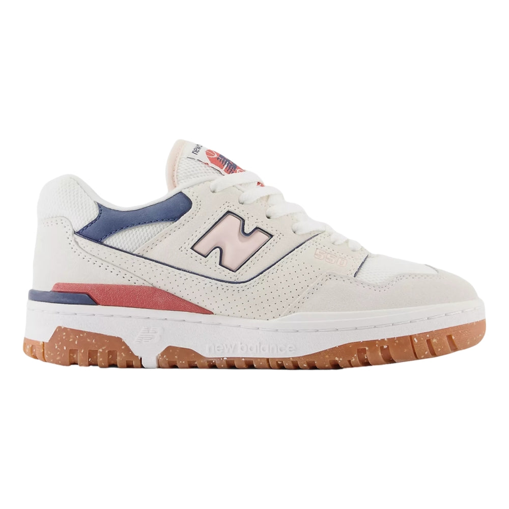 New Balance W 550 Cream White Women's Sneakers - Retro Basketball Shoes for Casual Wear, Street Style & Everyday Comfort
