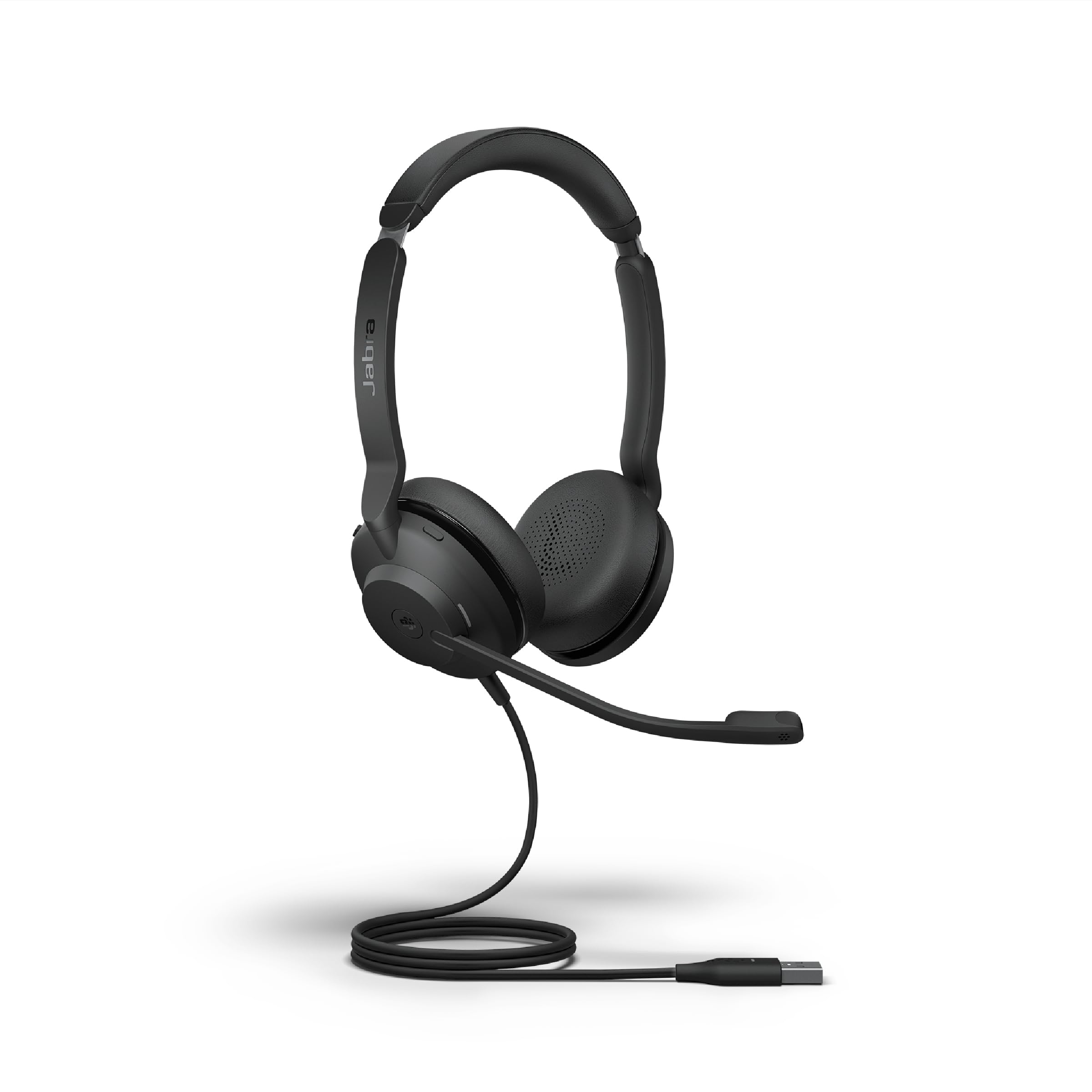 Jabra Evolve2 30 SE Wired Stereo Noise Cancelling Headset with Dual Mic Call Technology & USB-A Cable | MS Teams Certified | Compatible with Zoom, Slack, Webex | Black | Perfect for Remote Work & Online Meetings