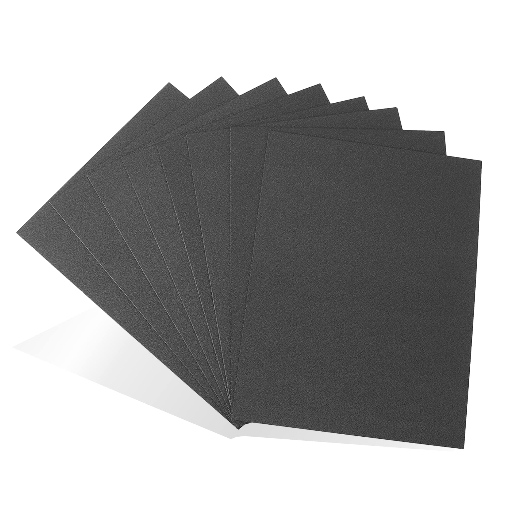 (8-Pack) CalPalmy ABS Plastic Sheets (Black) - 16” x 12” x 1/8” Textured Front & Matte Back Plastic Panels - Flexible Moldable Alternative to Acrylic Sheets - Perfect for DIY Crafts, Home Decor, Signage & Model Making
