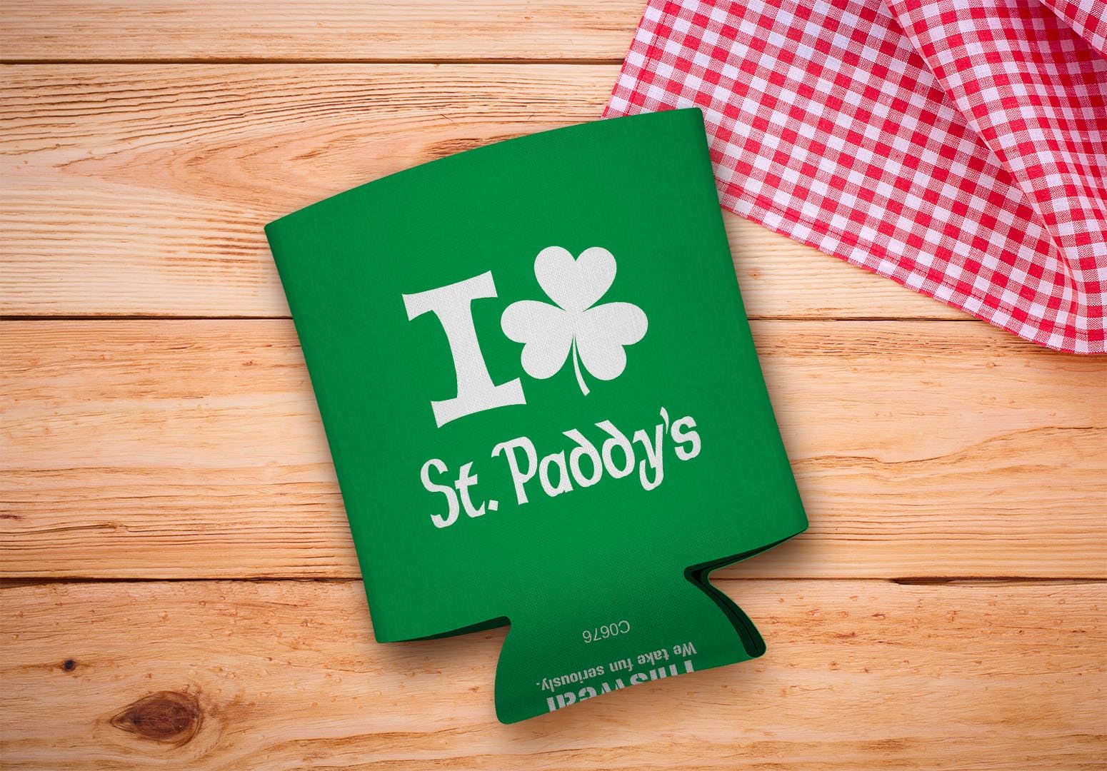 St. Patrick's Day Party Supplies - 48-Pack Shamrock Drink Can Coolers for St. Paddy's Day Celebrations | Perfect for Beer, Soda & Beverage Covers at Irish Themed Parties, Parades & Pub Crawls