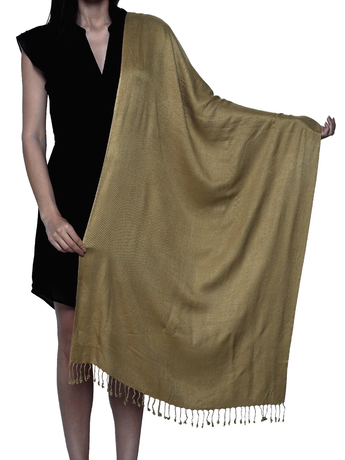 Unisex Plain Pashmina Scarf Shawl Wrap - 100% Viscose Soft Stole for Women & Men - Lightweight Fashion Accessory for Winter, Fall, Office & Travel