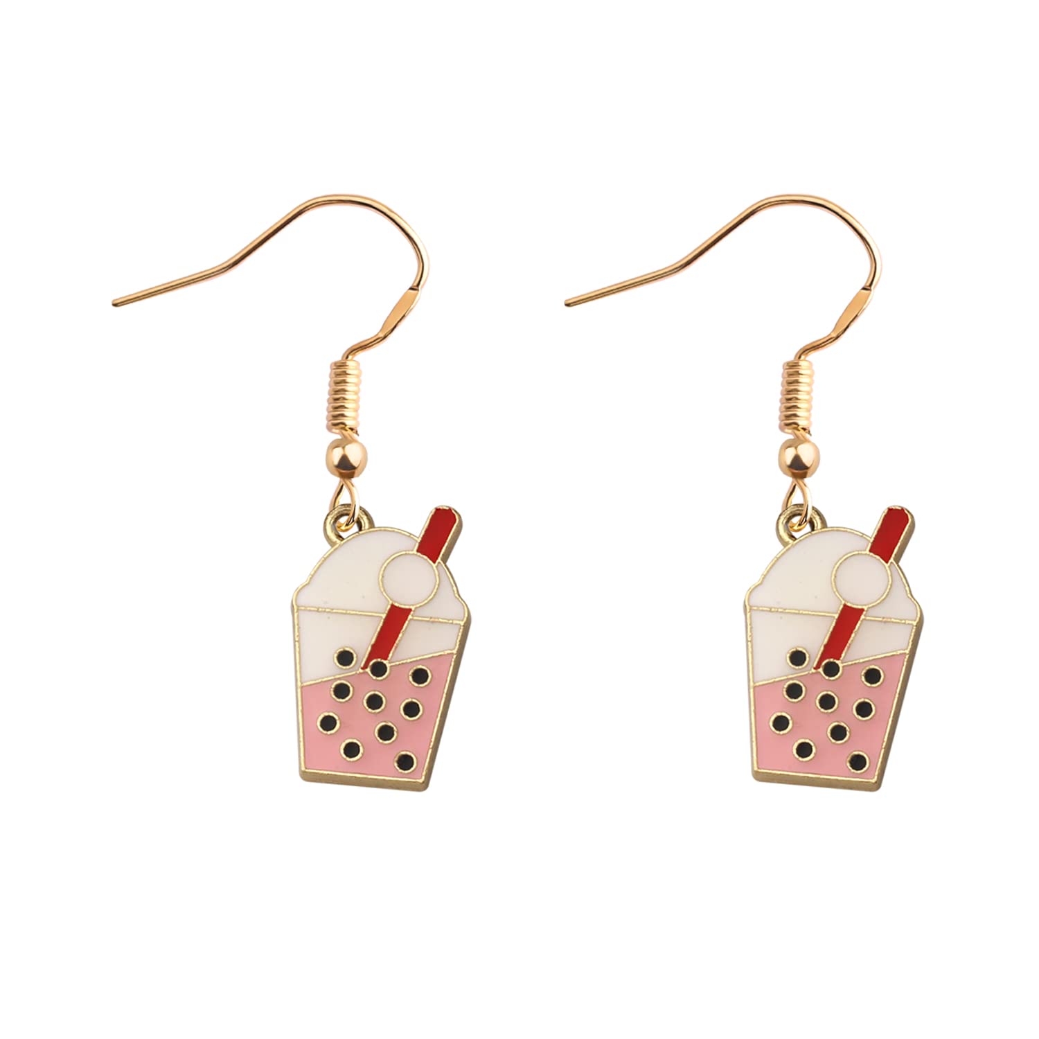 MYOSPARK Bubble Tea Keychain - Cute Milk Tea Jewelry Gift for Bubble Tea Lovers, Girls & BTS Fans - Perfect for Backpacks, Keyrings & Kawaii Accessories