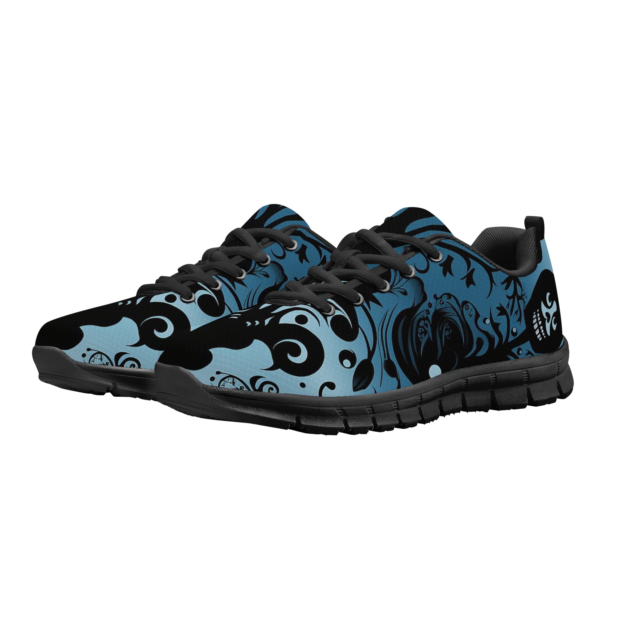 Gothic Blue Running Shoes for Women & Men - Lightweight Comfortable Athletic Sneakers for Jogging, Gym Workouts & Outdoor Activities