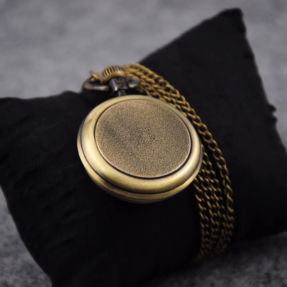 Vintage Pocket Watches for Men & Women with Chain - Roman Analog for Gifts (Birthday, Dad, Grandpa)