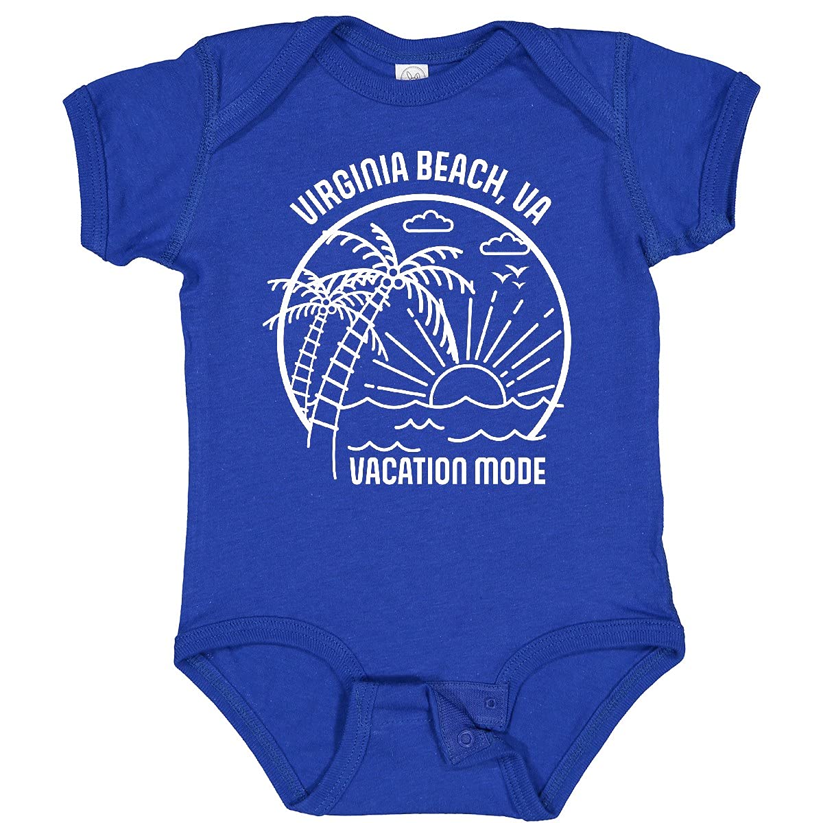 Inktastic Virginia Beach Summer Vacation Baby Bodysuit - Cute Outfit for Beach Trips, Family Photos & Casual Wear