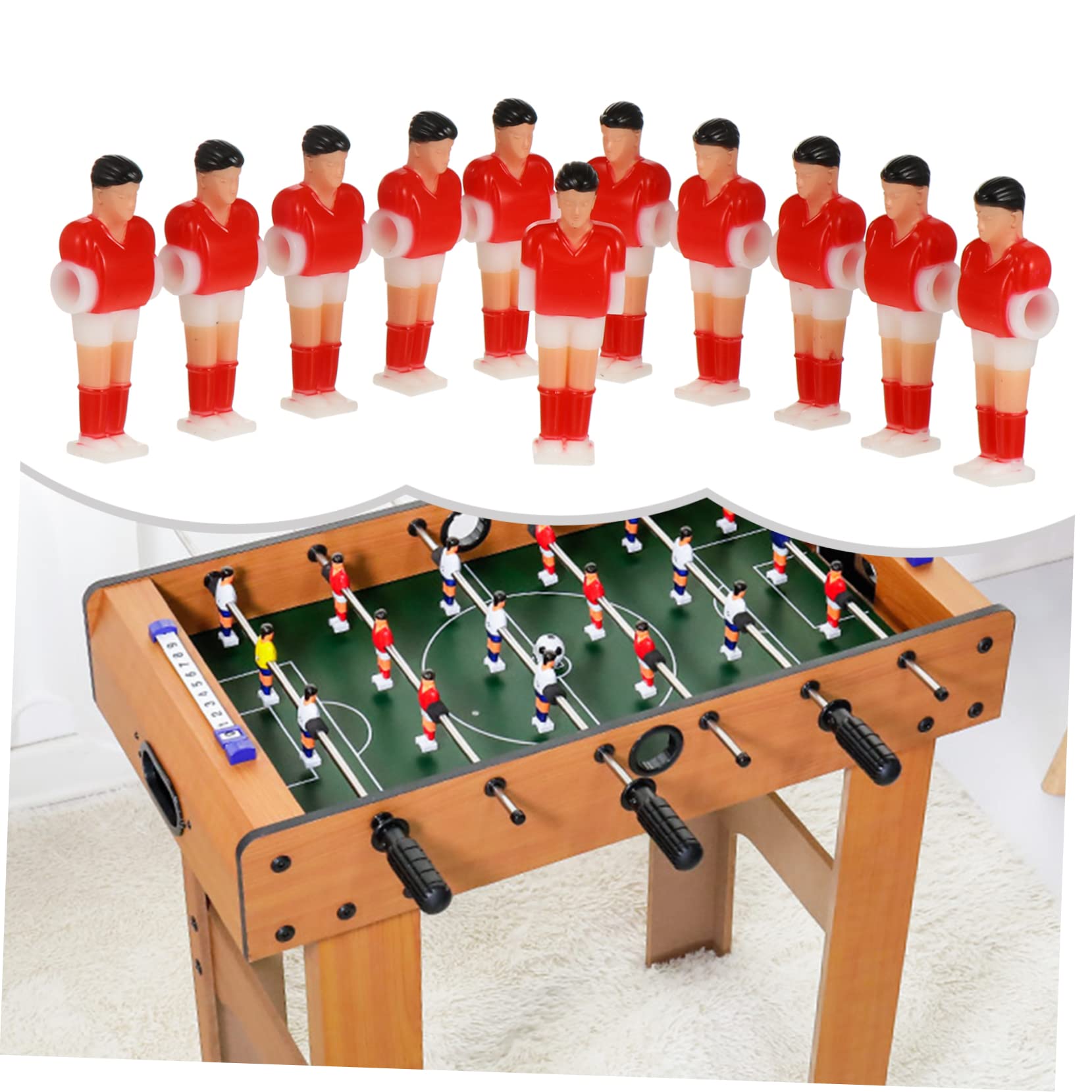 22 Pcs Foosball Player Figures - Replacement Parts for Table Football Game | Machine Table Soccer Accessories | Perfect for Football Theme Party Decorations & Game Room Setup